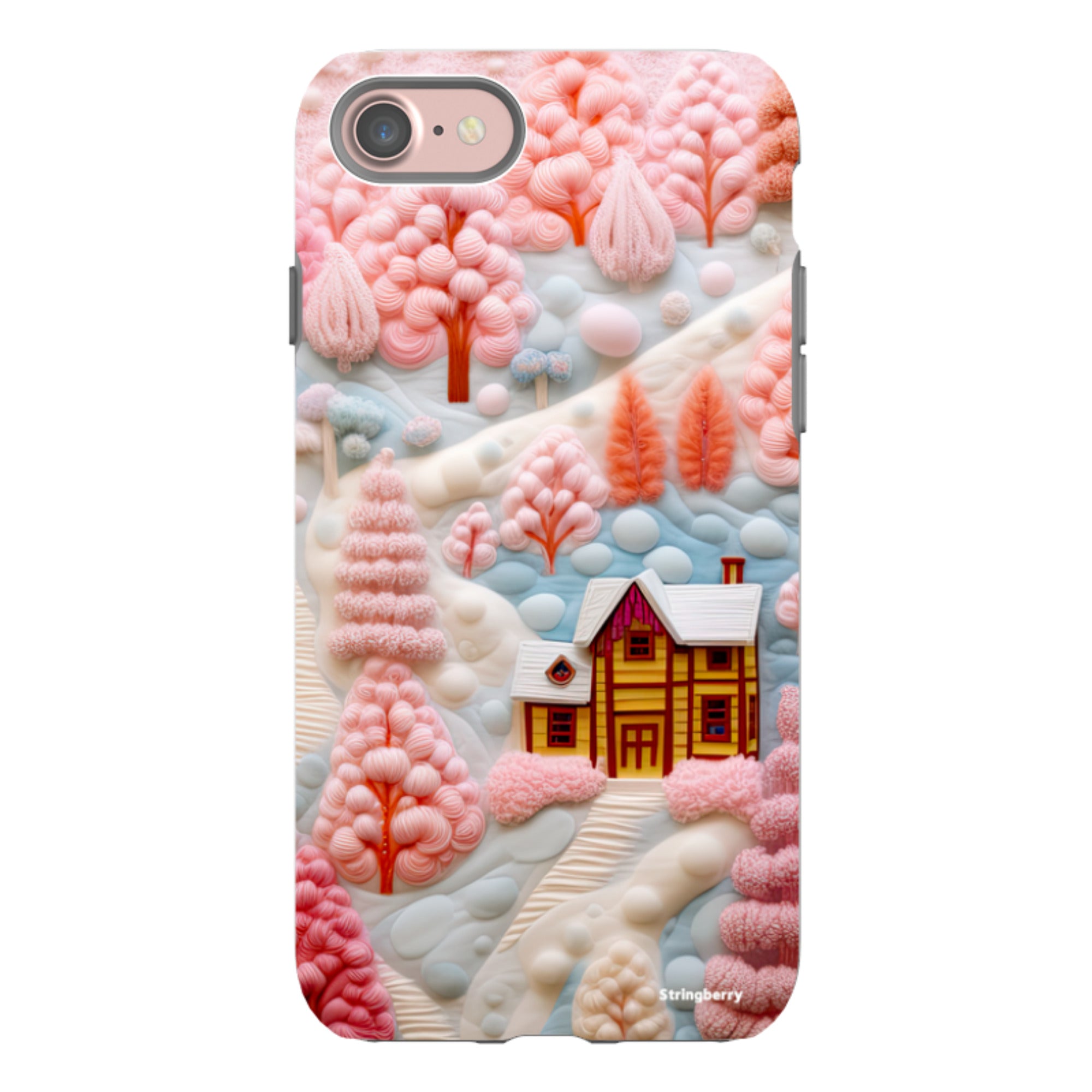 iPhone Tough Case - Embroidery Christmas