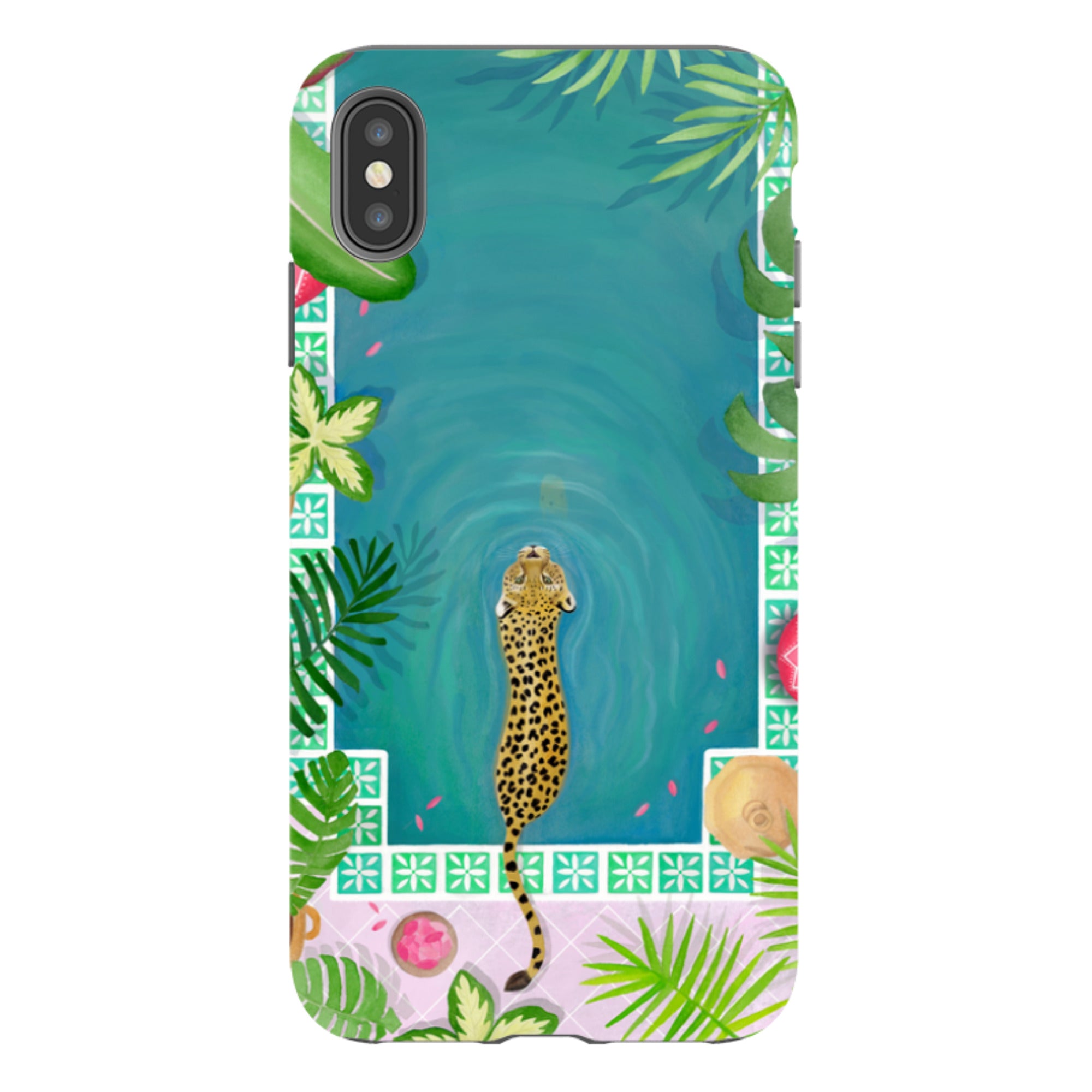 iPhone Case - Morocco Pool Leopard By Bex Parkin
