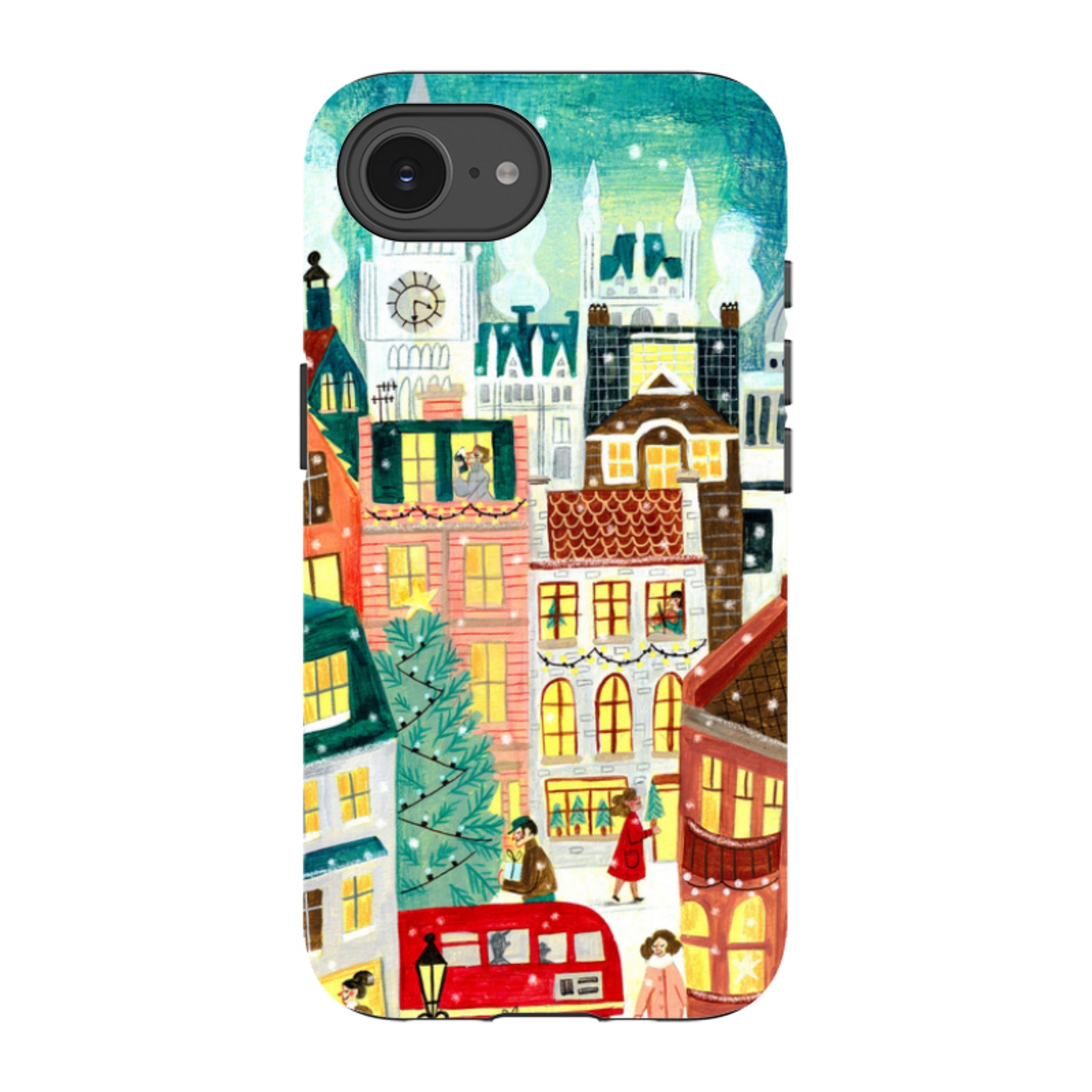 iPhone Tough Case - Xmas In London By Caroline Bonne Muller