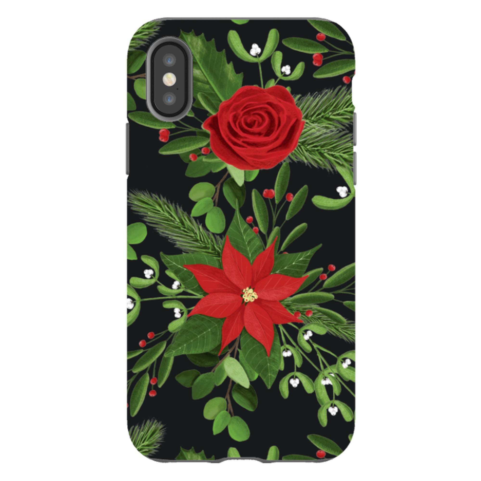 iPhone Tough Case - Black White Plaid By Abby Jacobs