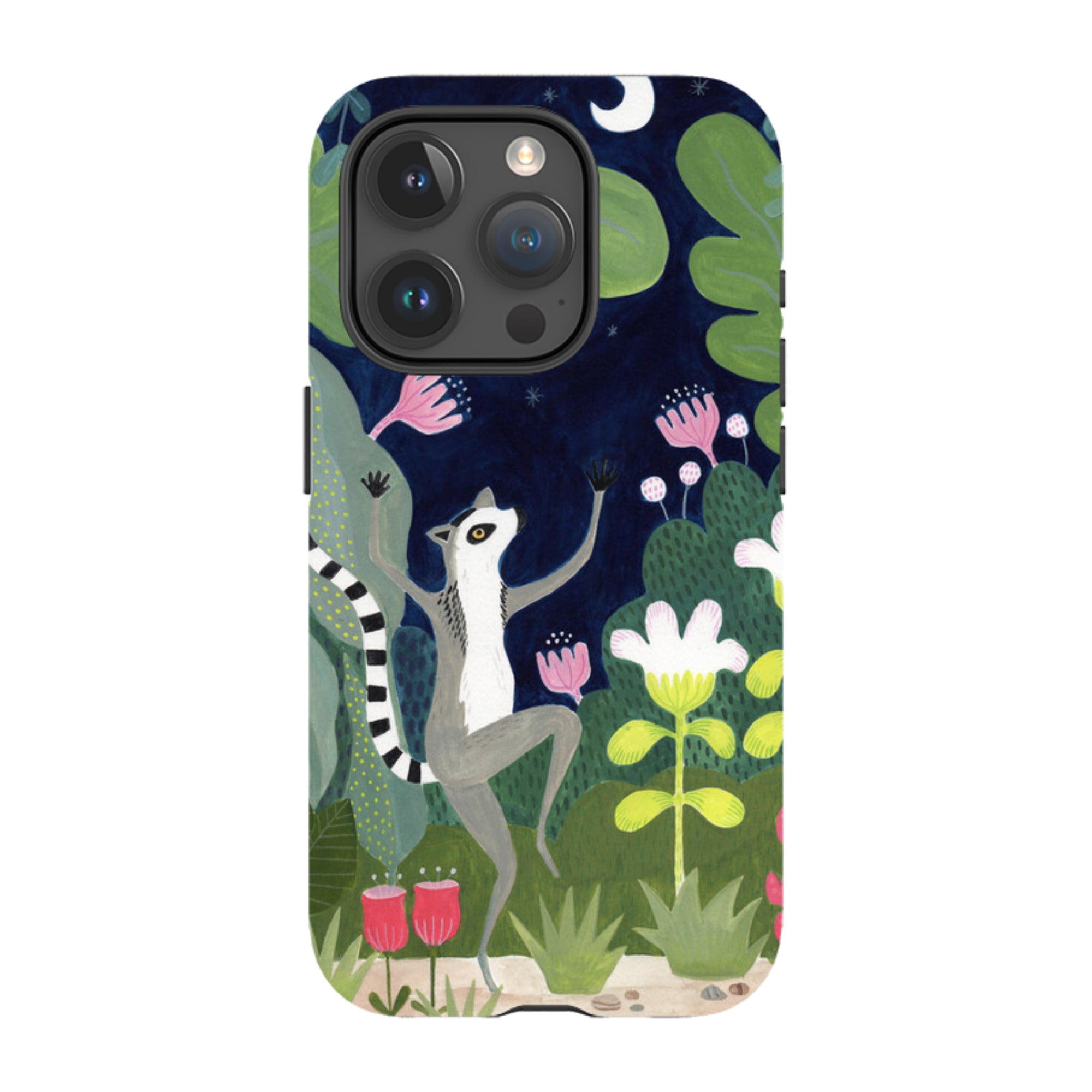 iPhone Tough Case - Dancing Lemur By Bex Parkin
