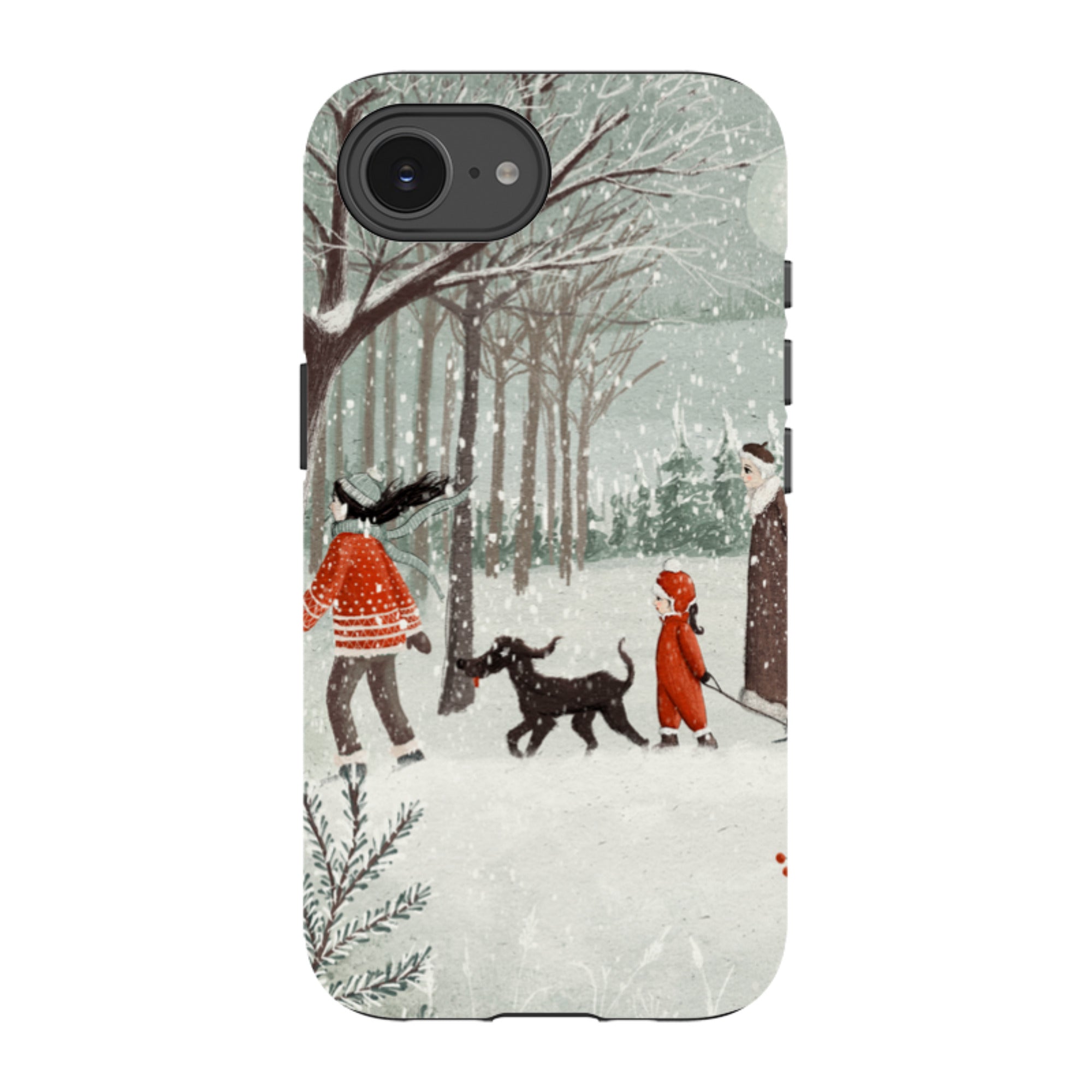 iPhone Tough Case - Winter Walk By Maja Lindberg