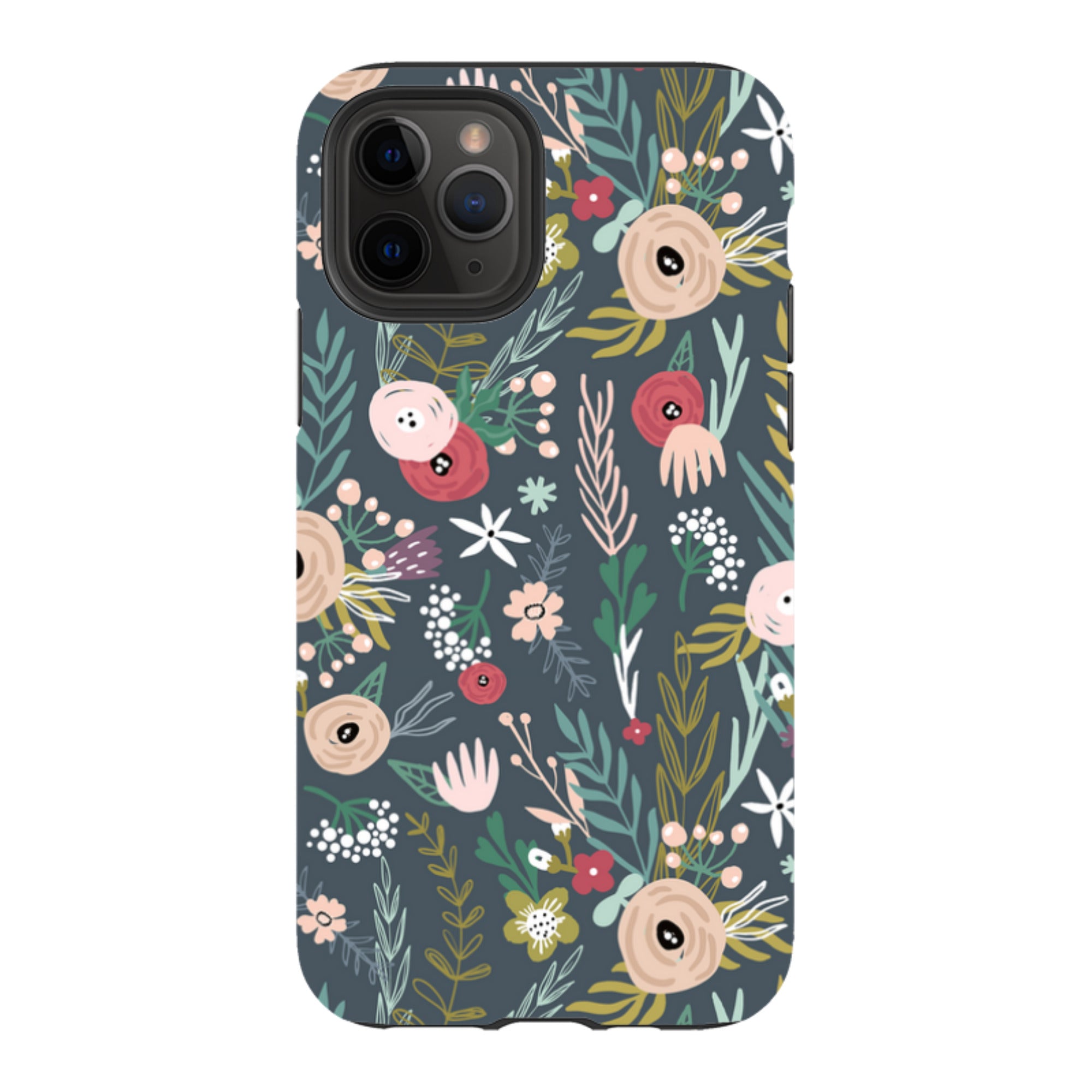 iPhone Tough Case - Winter Scandi Floral