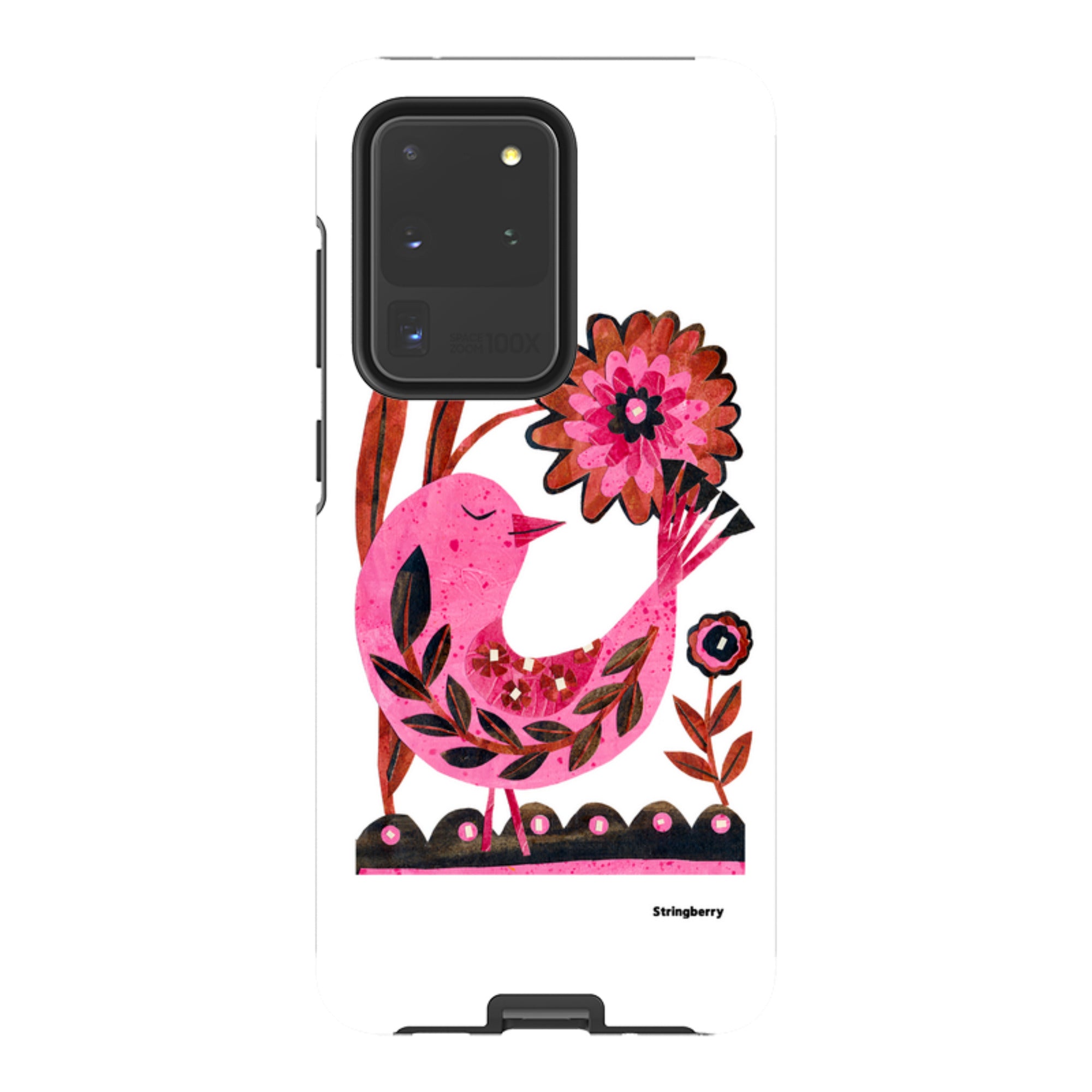 Samsung Tough Case - Folk Floral Bird By Tracey English