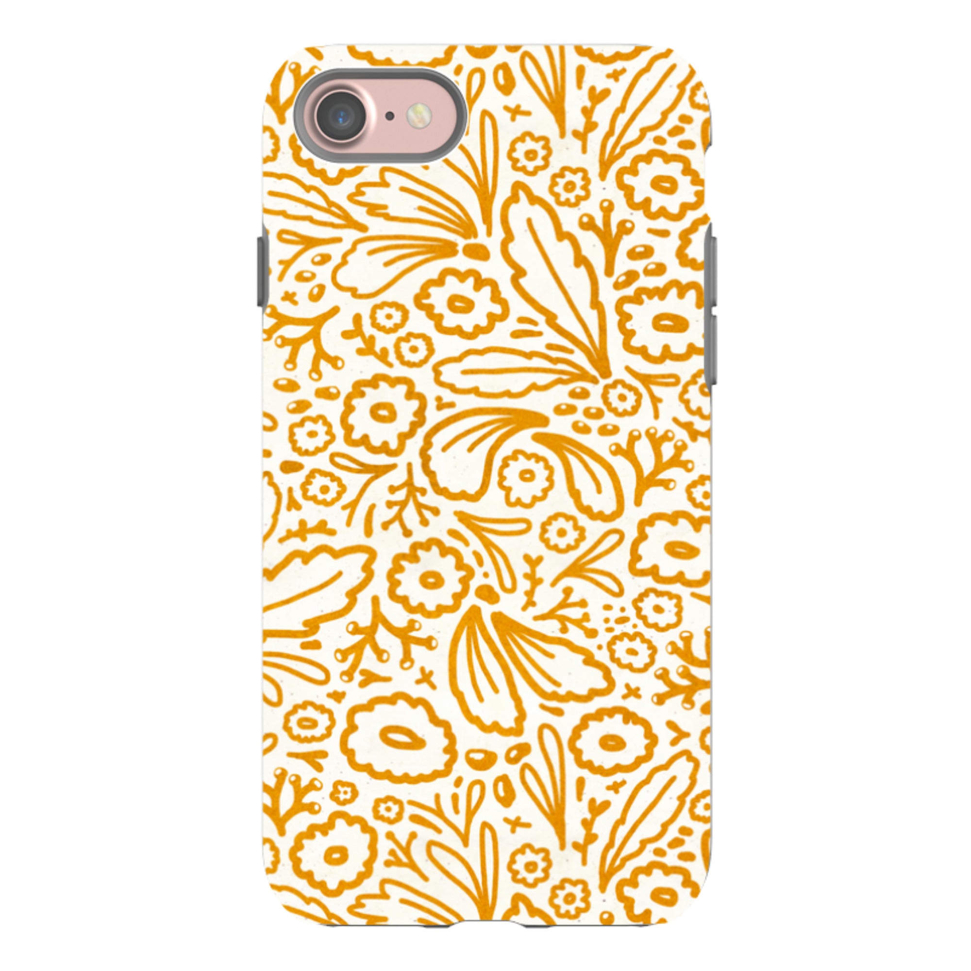 iPhone Tough Case - Wind Fall Mustard By Katherine Quinn