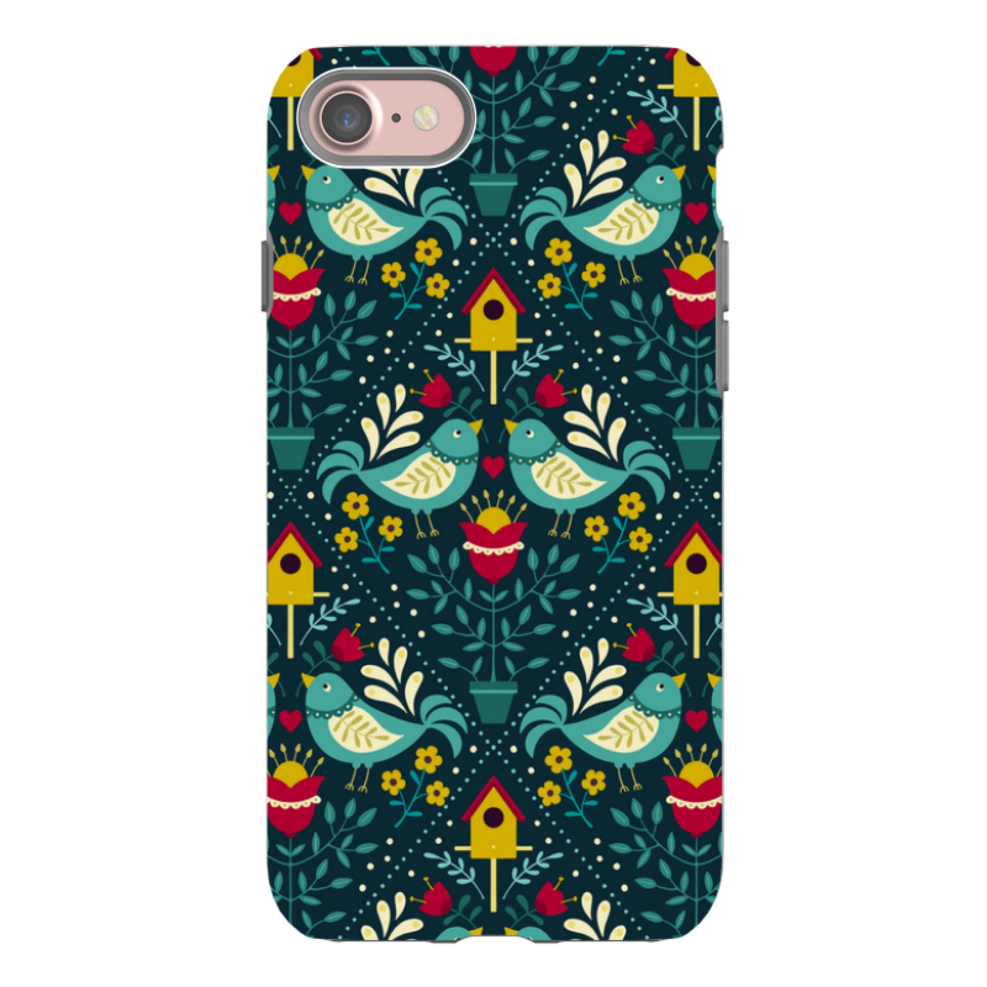 iPhone Tough Case - Bird Pattern VIII By Suzy Taylor