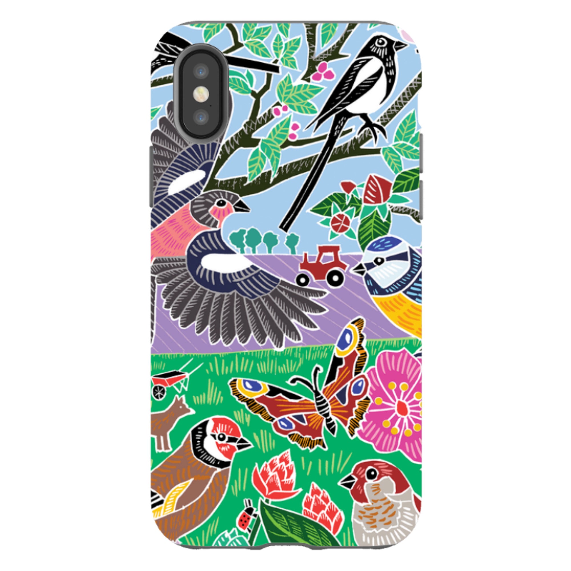 iPhone Tough Case - Garden Bird Jigsaw B By Kate Heiss