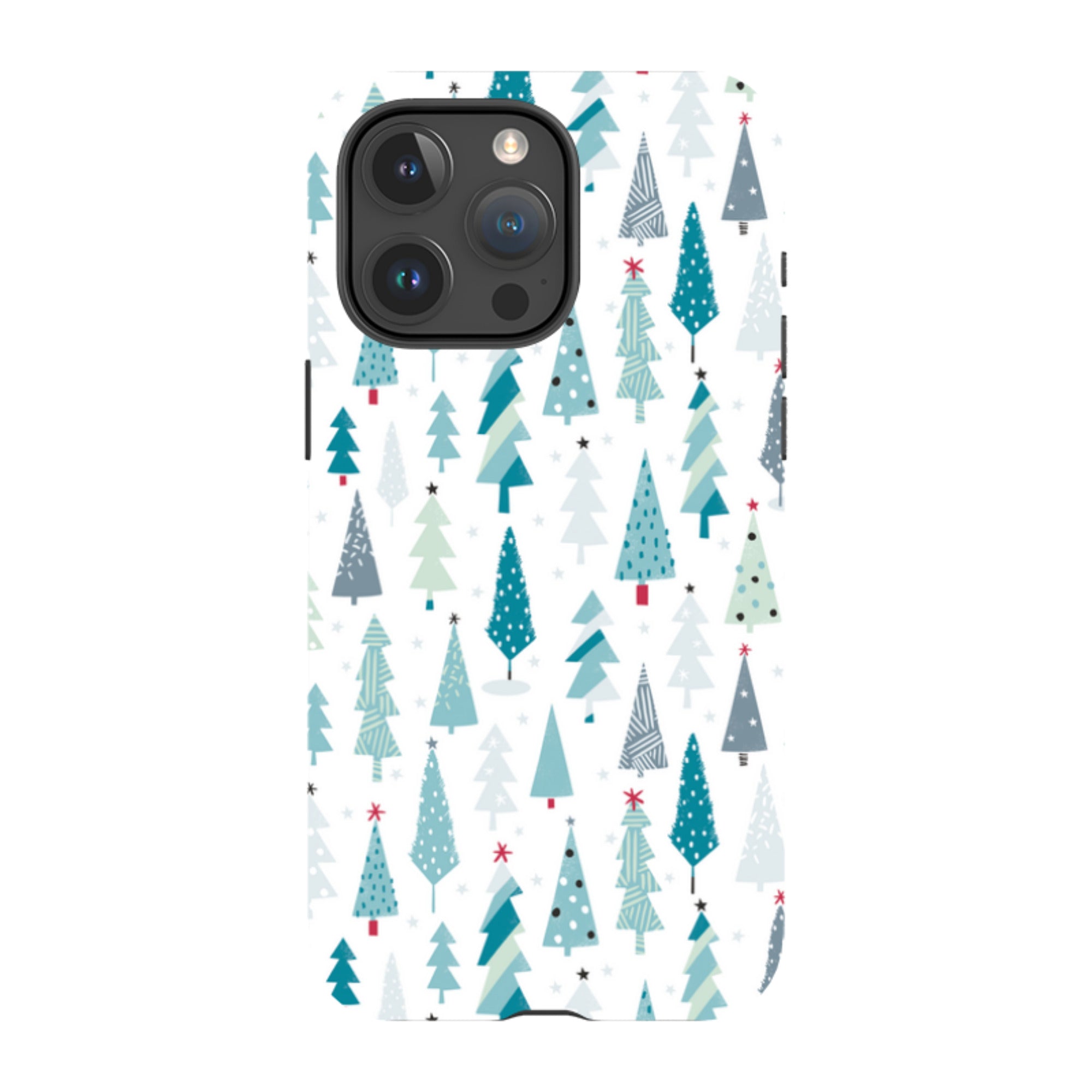 iPhone MagSafe Tough Case - Little Xmas Trees By Ali Brookes