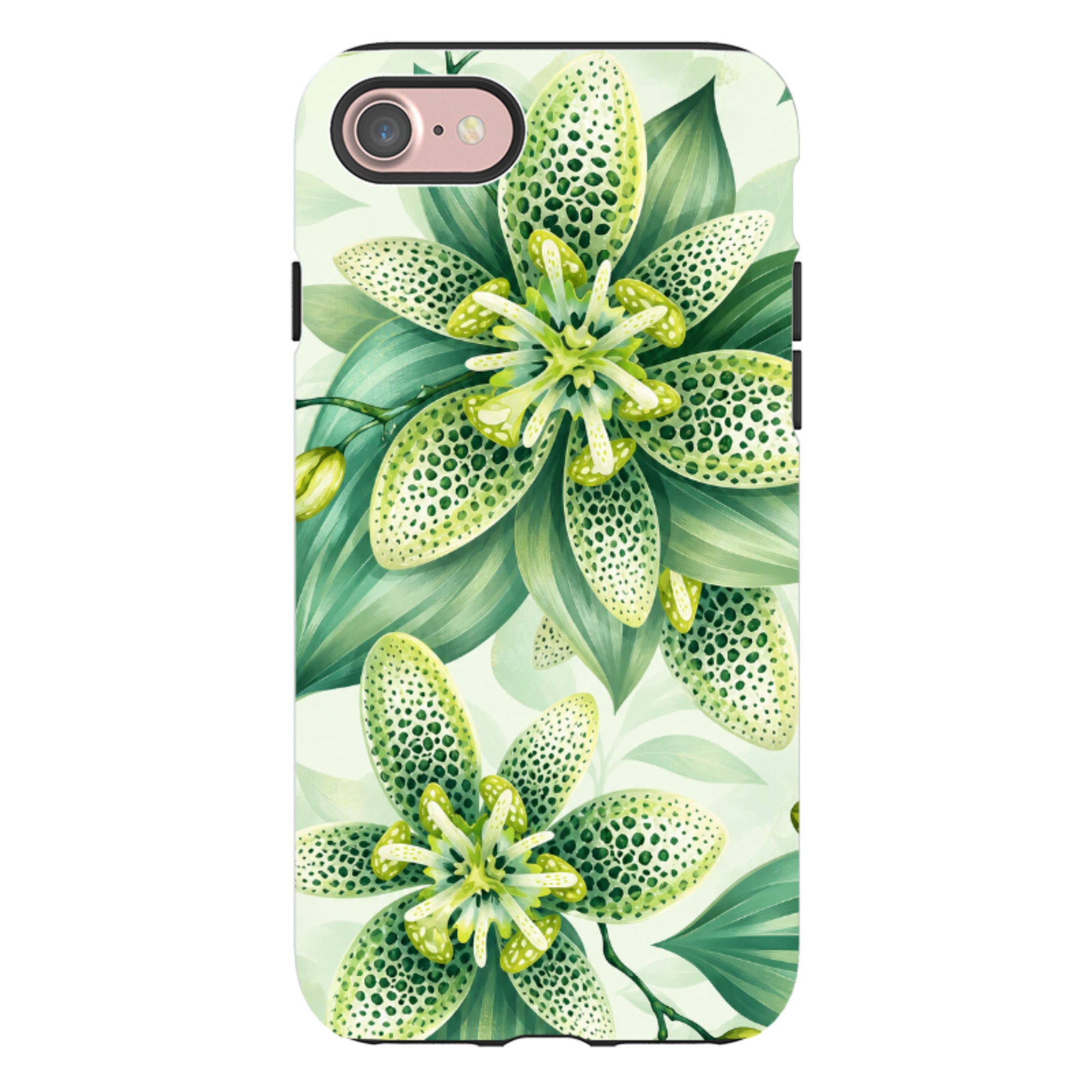 iPhone Tough Case - Sage Green Lily