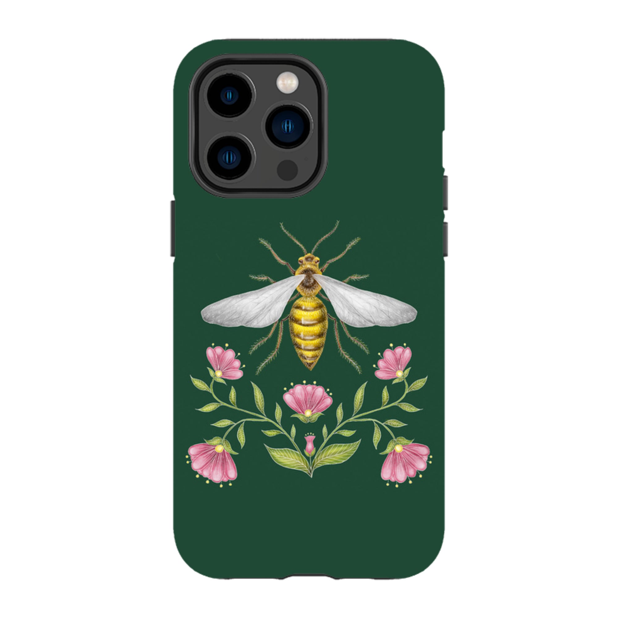 iPhone MagSafe Tough Case - Wings Of Freedom Emerald By Catherine Rowe