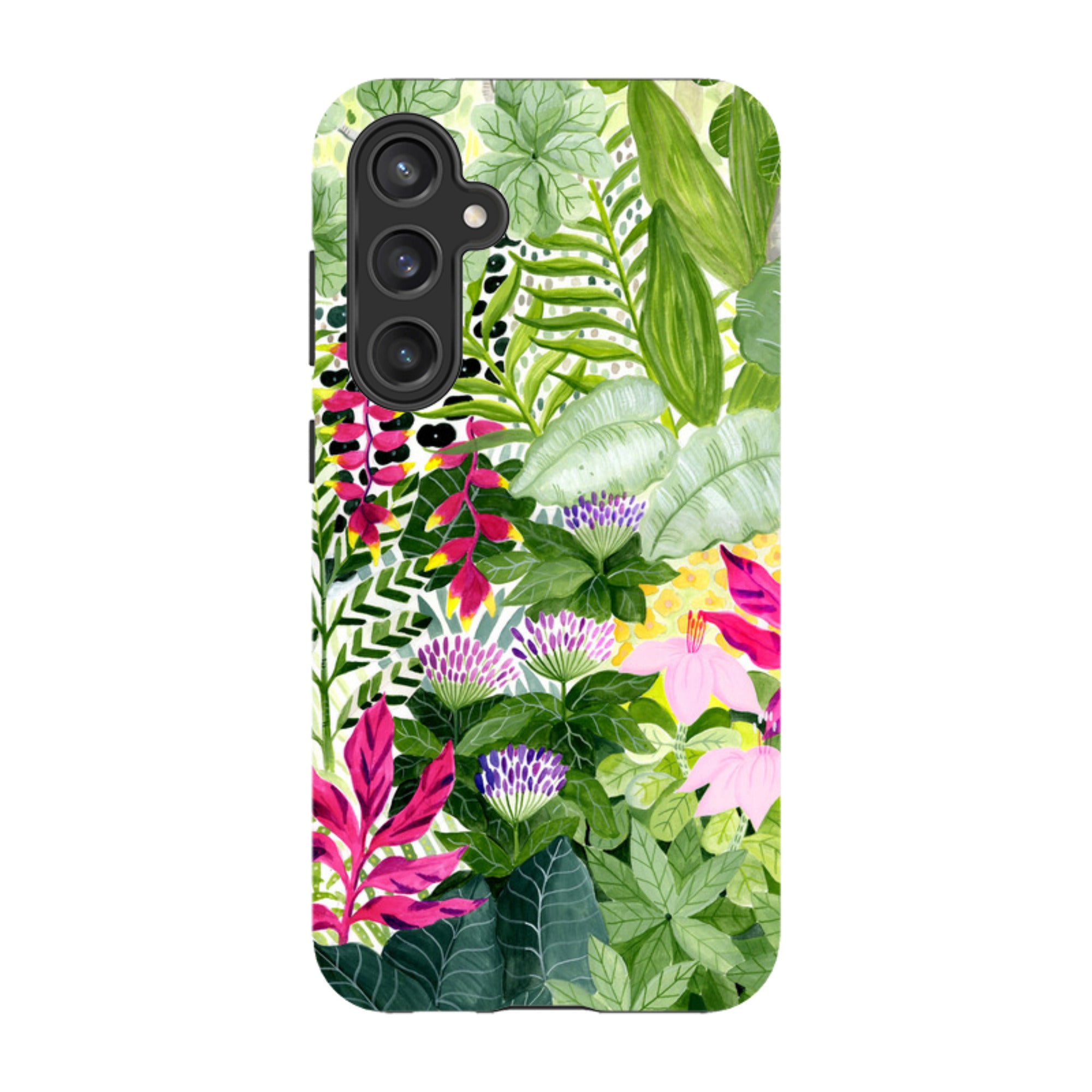 Samsung Tough Case - Pink Botanical By Bex Parkin