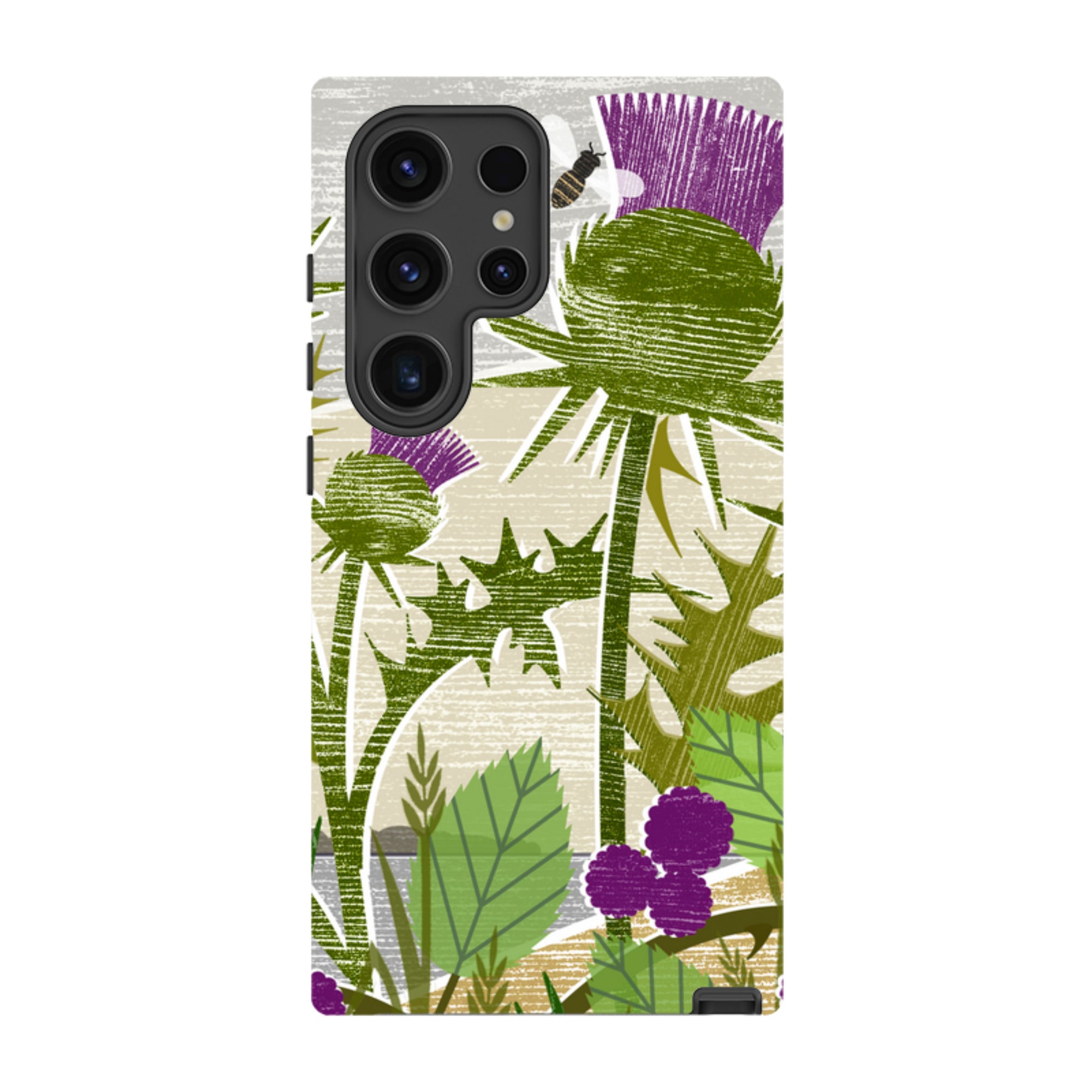 Samsung Tough Case - Purple Thistle By Liane Payne