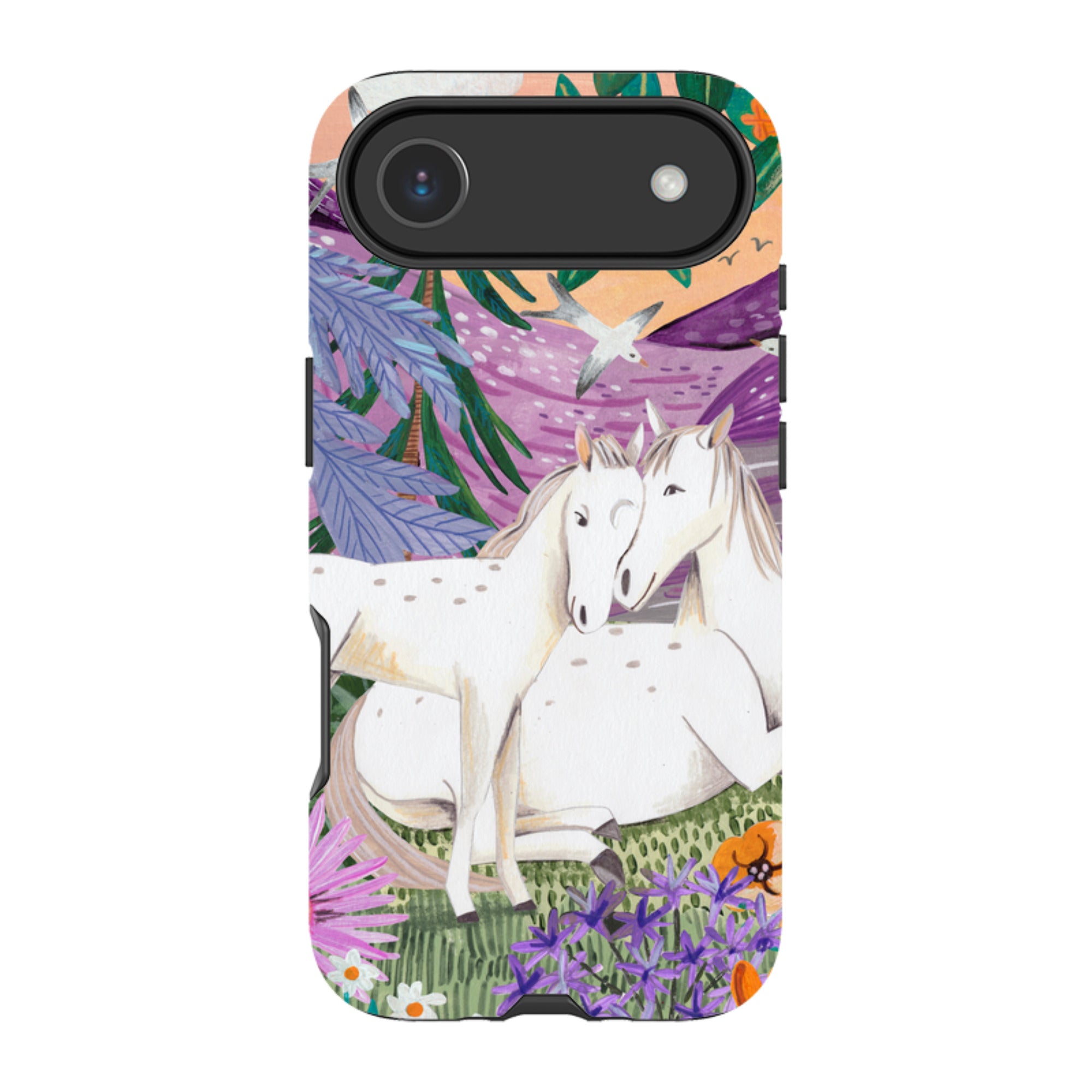 iPhone Tough Case - Horses By Caroline Bonne Muller