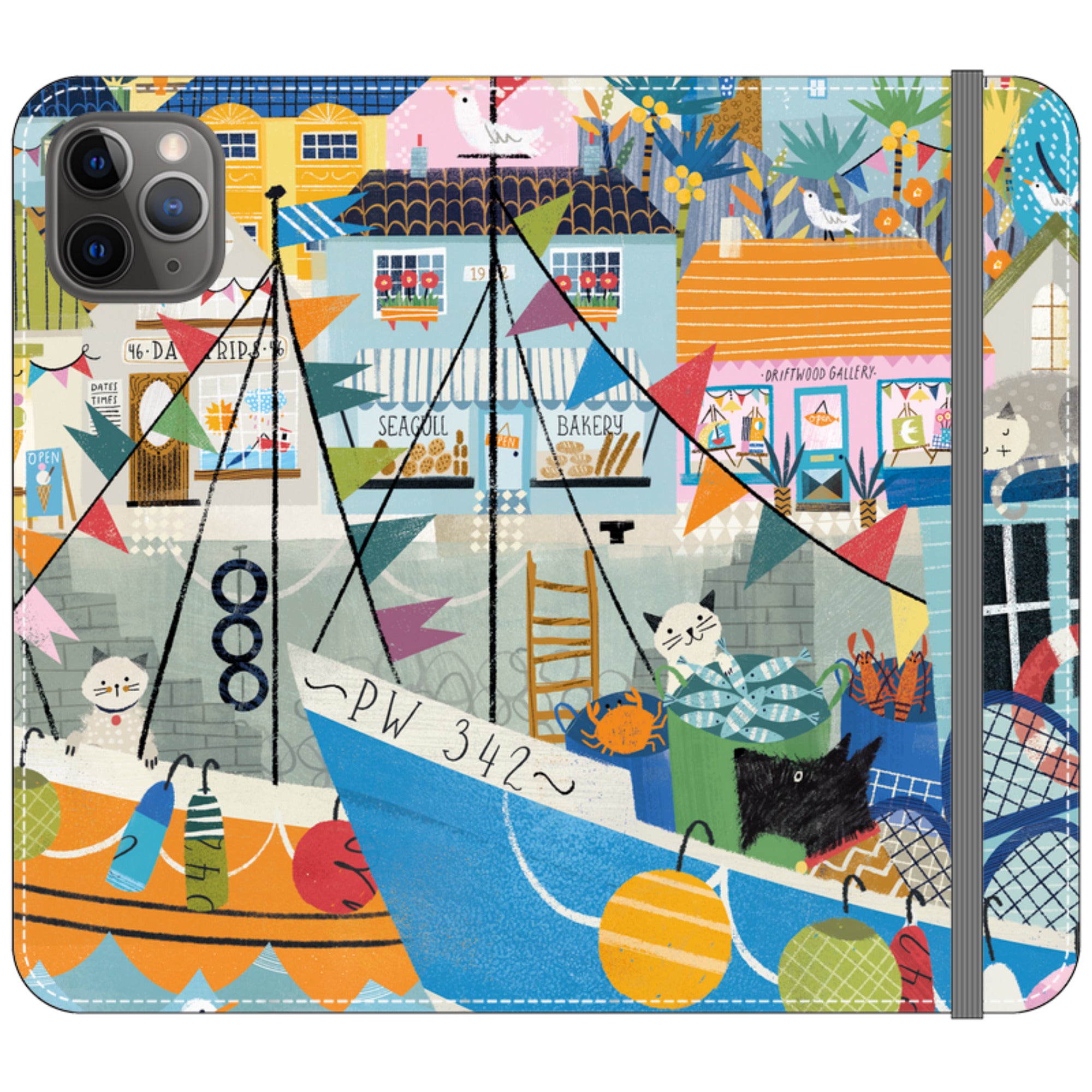 Night Harbour Wallet Case By Ali Brookes