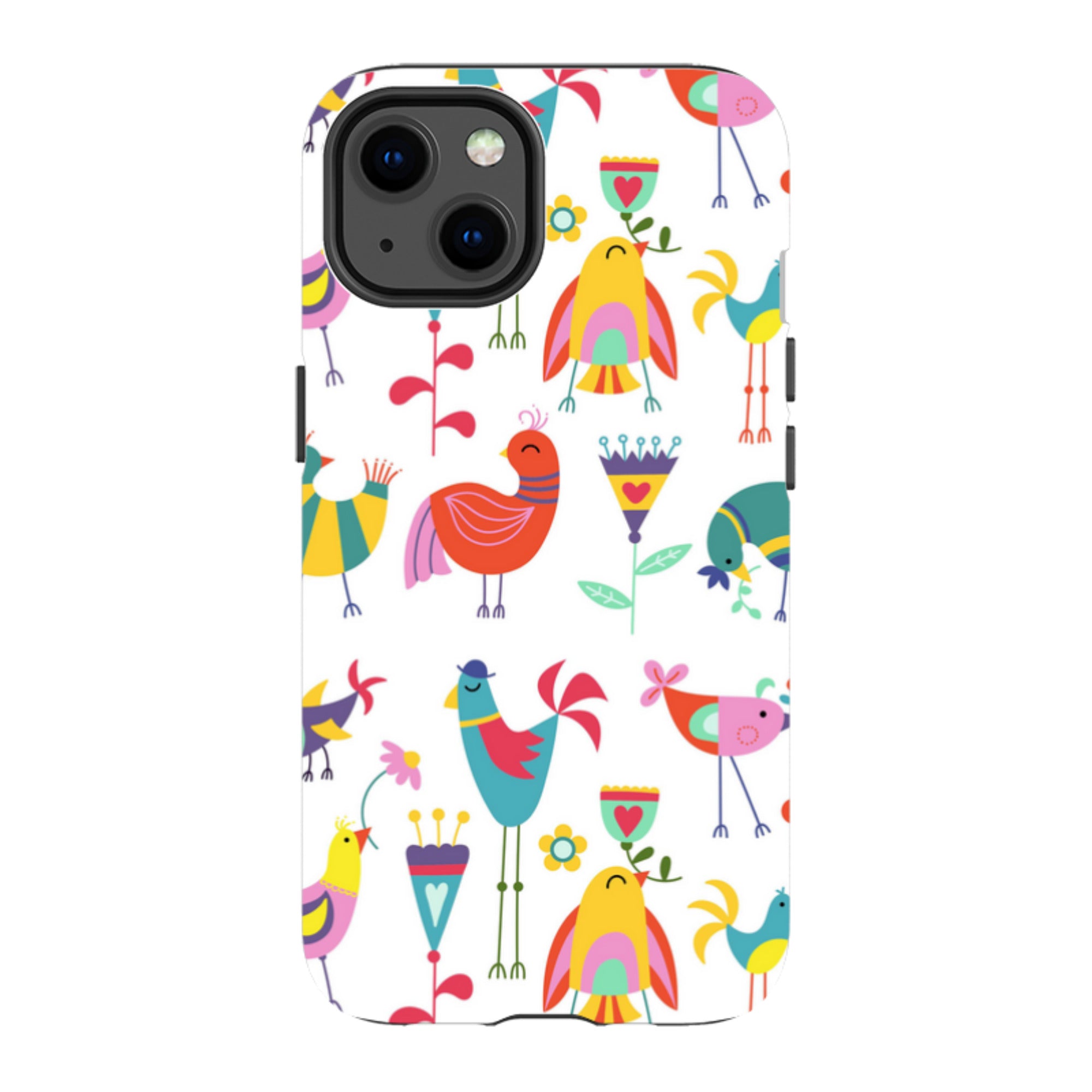 iPhone Tough Case - Folky Birds By Suzy Taylor