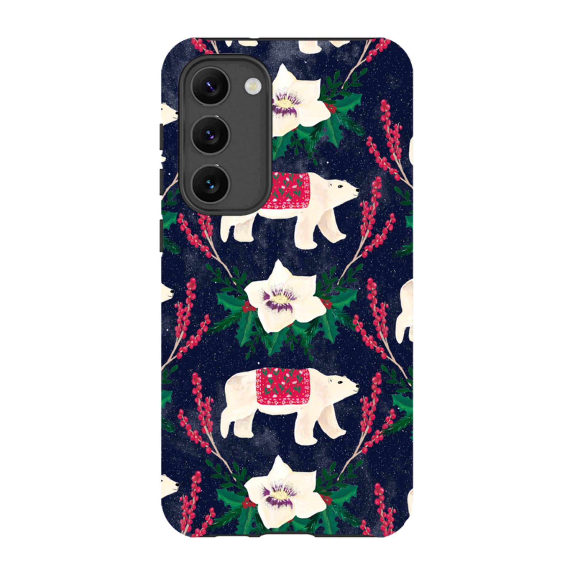 Samsung Tough Case - Midnight Polar Bears By Abby Jacobs