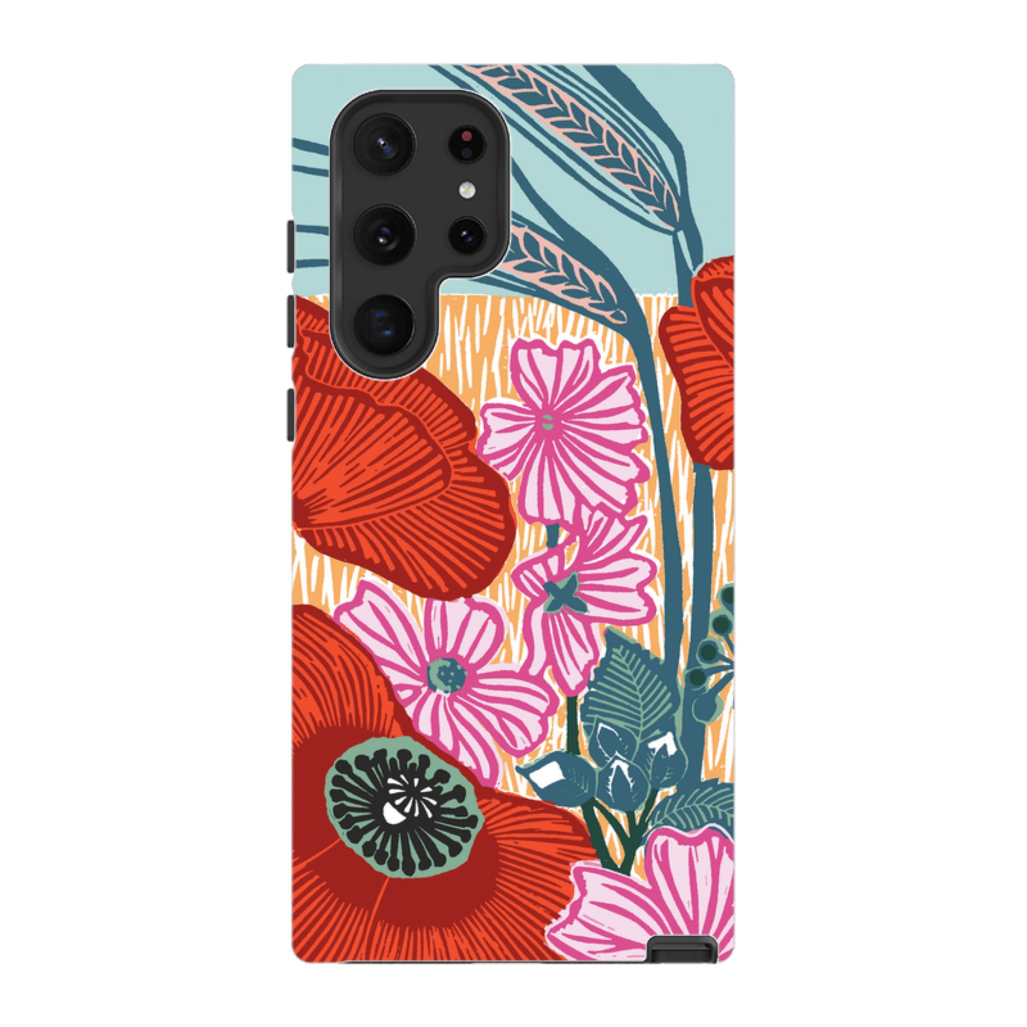 Samsung Tough Case - Wild Poppies By Kate Heiss