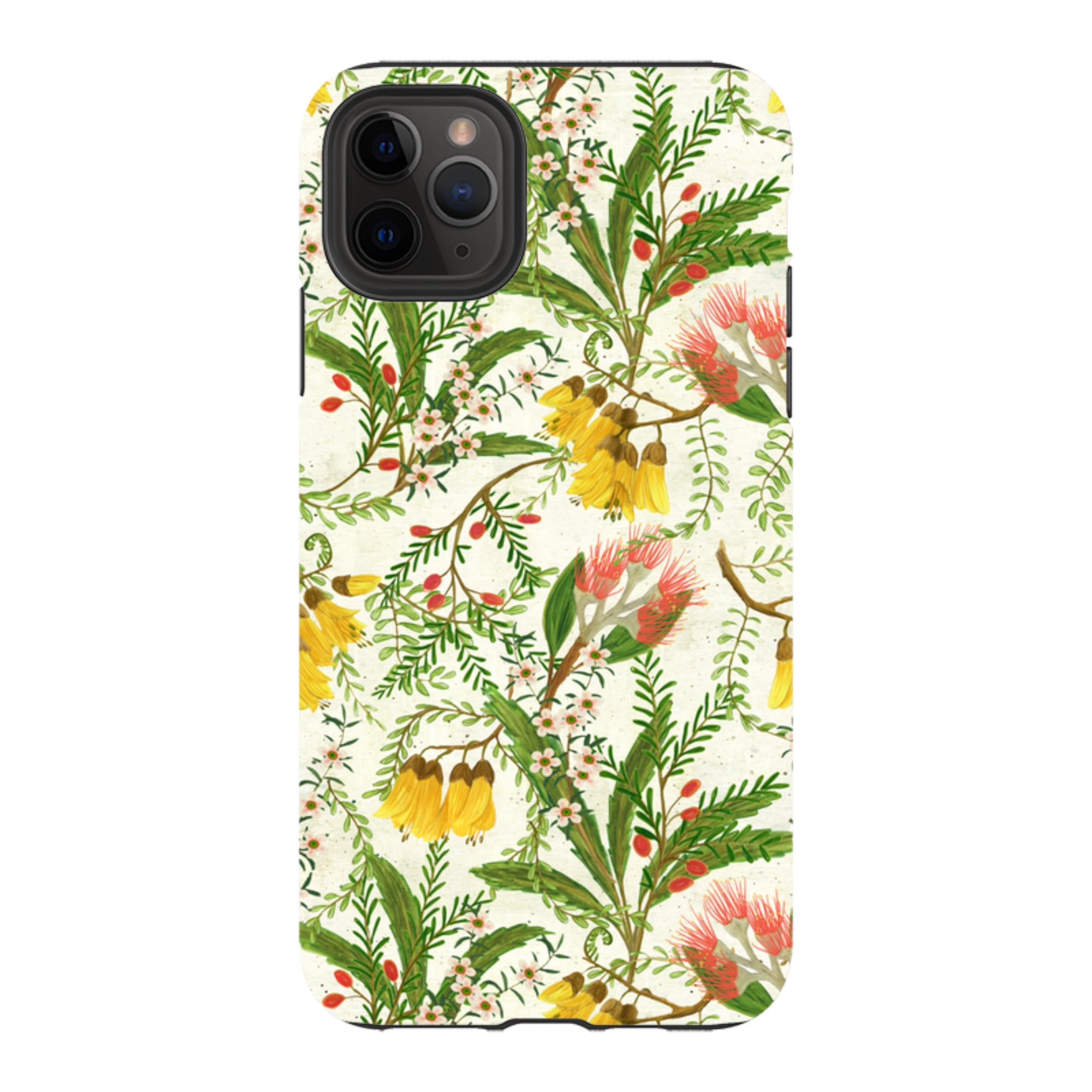 iPhone Tough Case - Kowhai And Bottle Brush By Katherine Quinn
