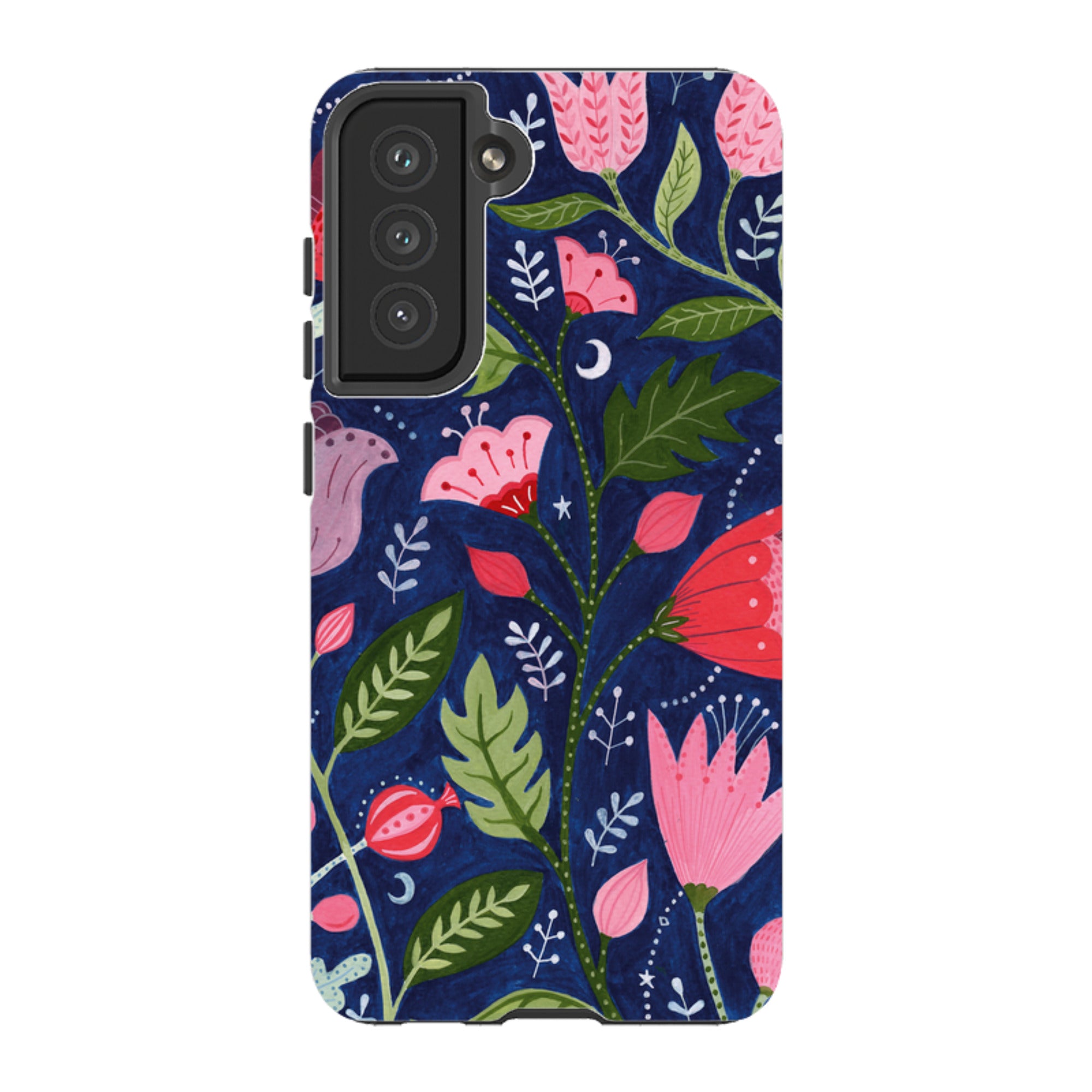 Samsung Tough Case - Flowers On Blue By Bex Parkin