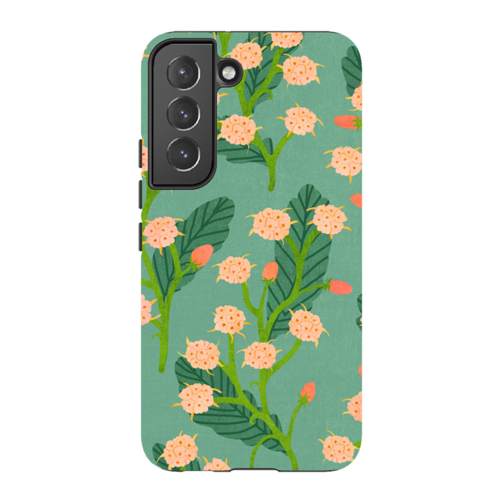 Samsung Tough Case - Summer Seeds Teal By Katherine Quinn
