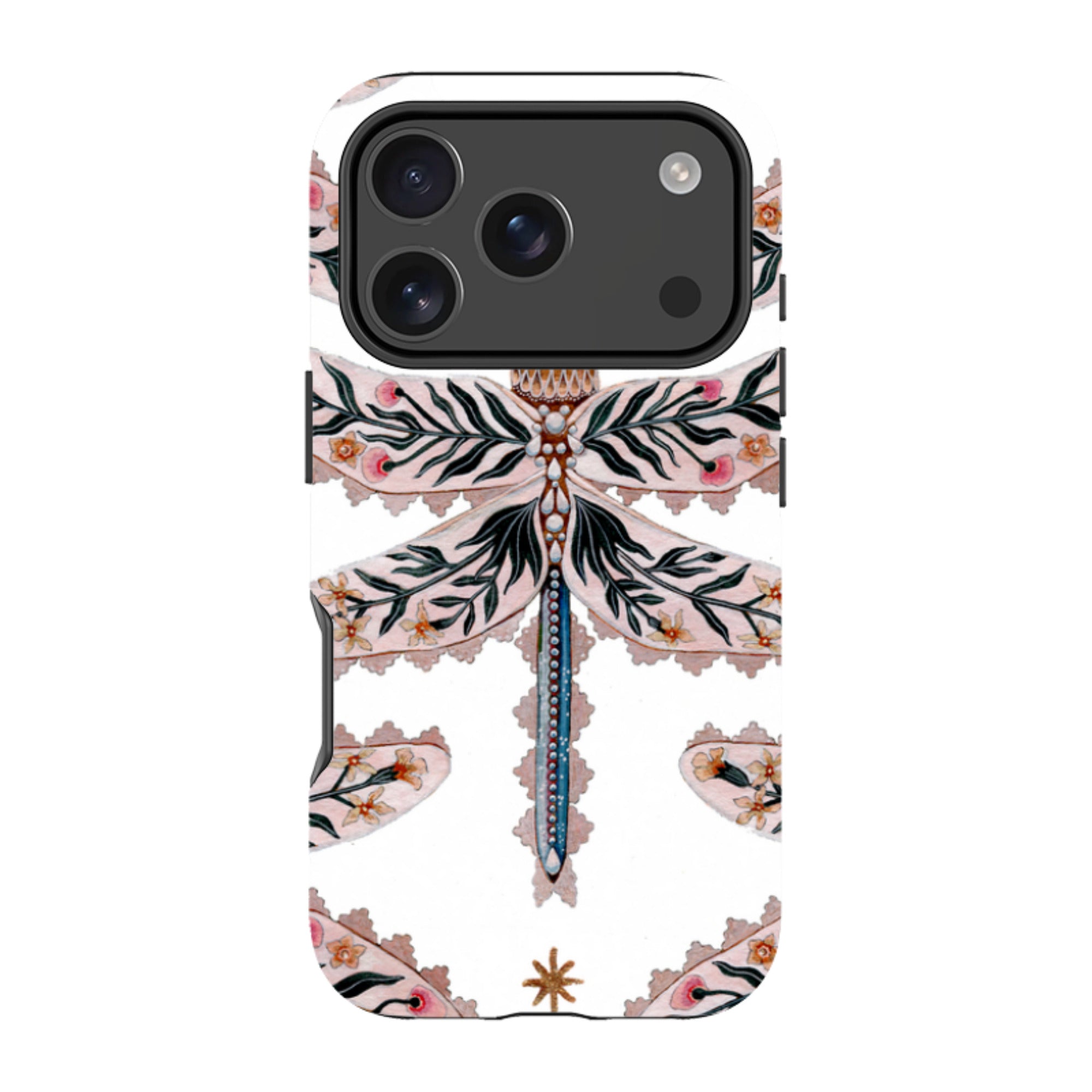 iPhone MagSafe Tough Case -  Dragonfly Pattern By Maria Matos