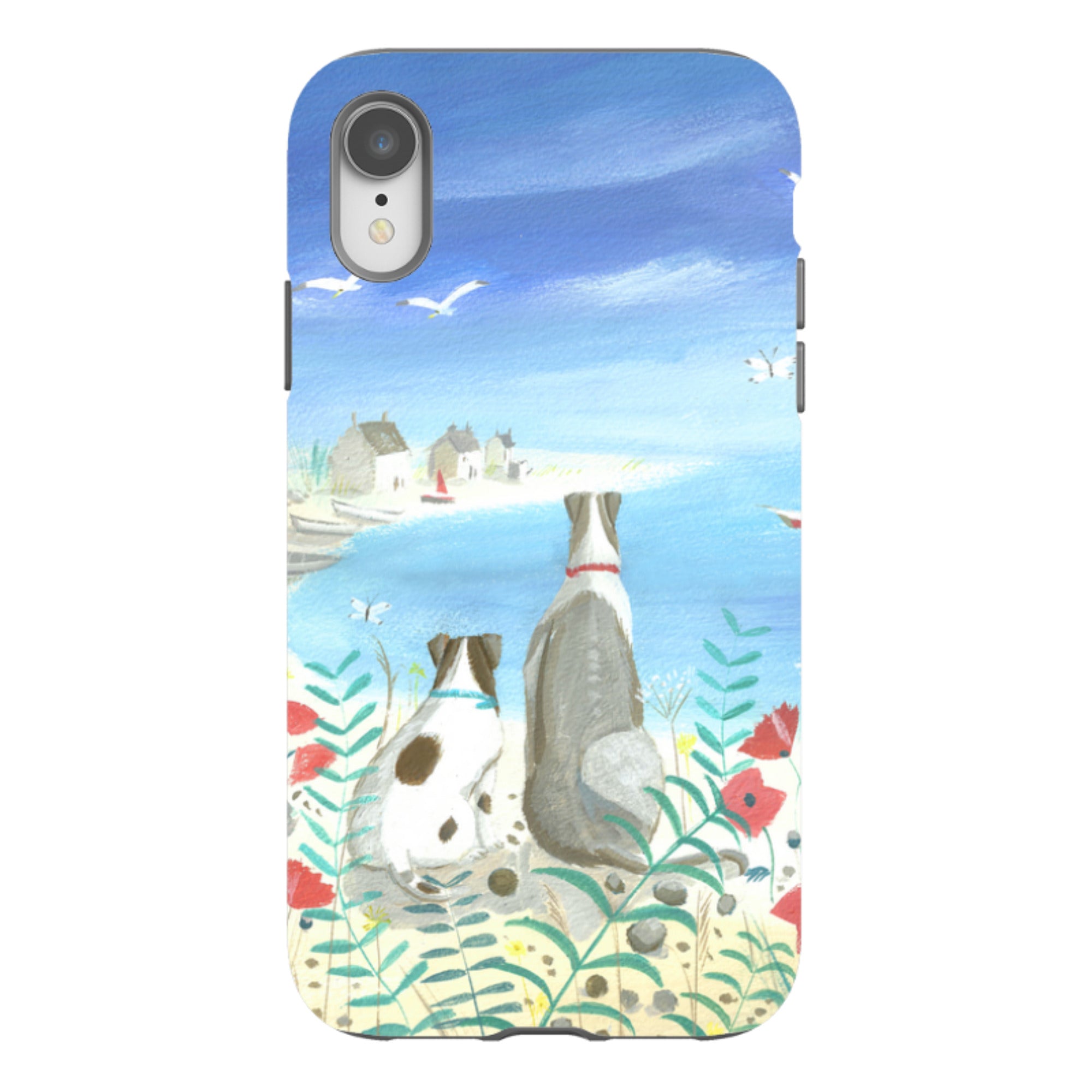 iPhone Tough Case - Beach Dogs By Mary Stubberfield