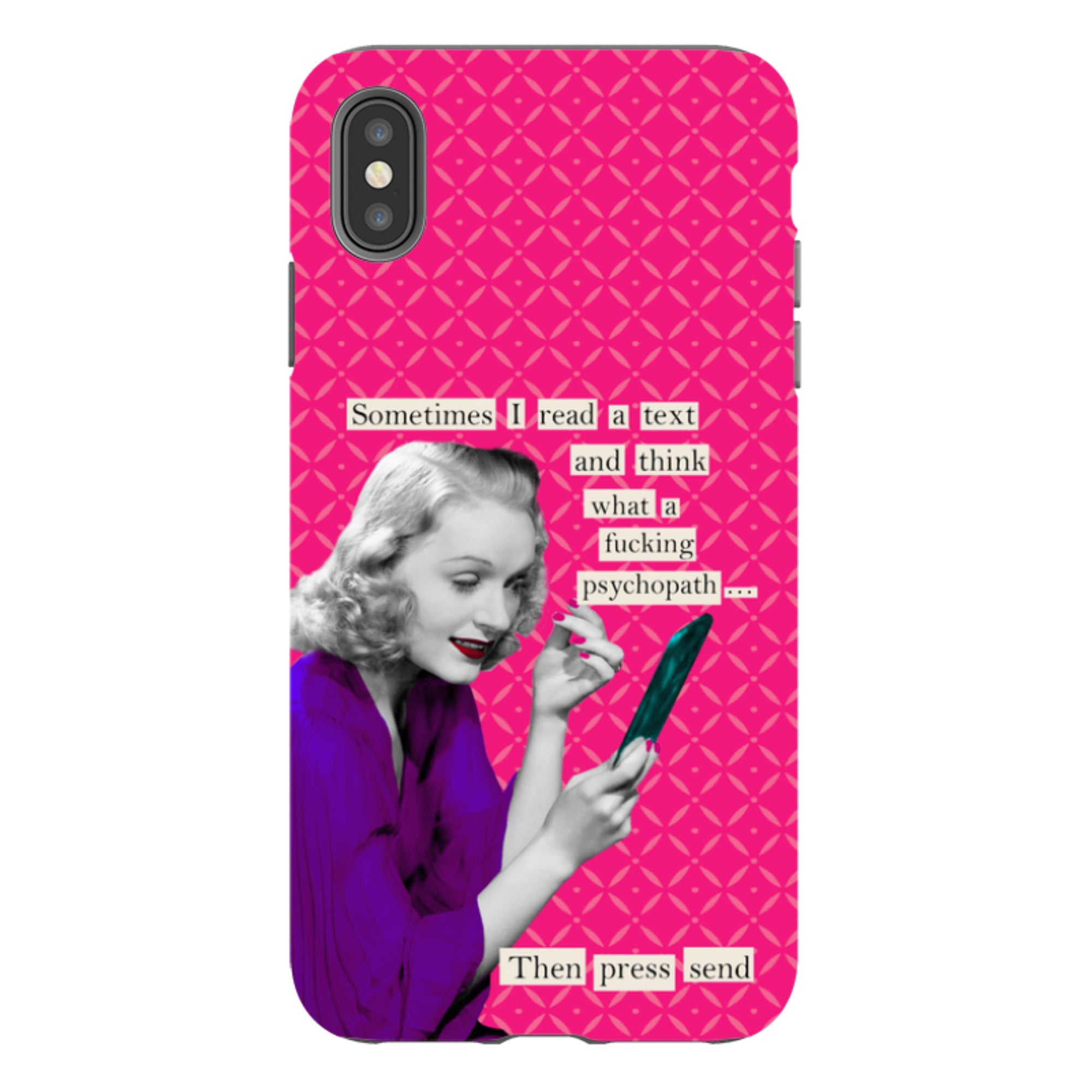 iPhone Tough Case - Psychopath By Clare Jordan