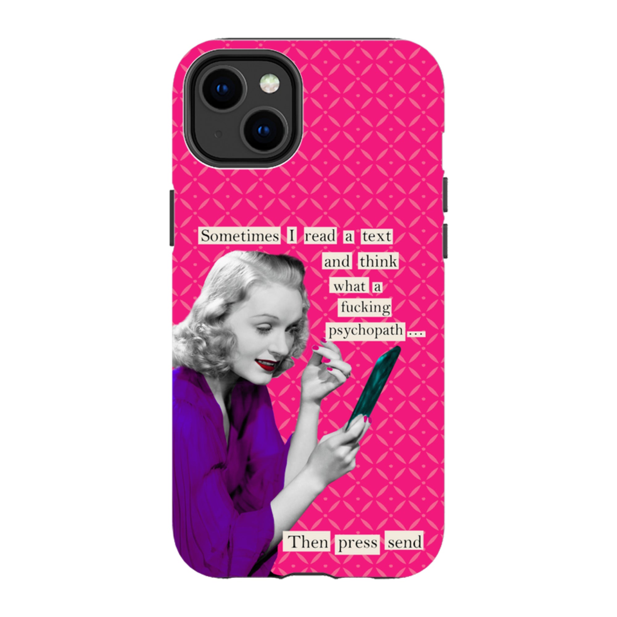 iPhone Tough Case - Psychopath By Clare Jordan