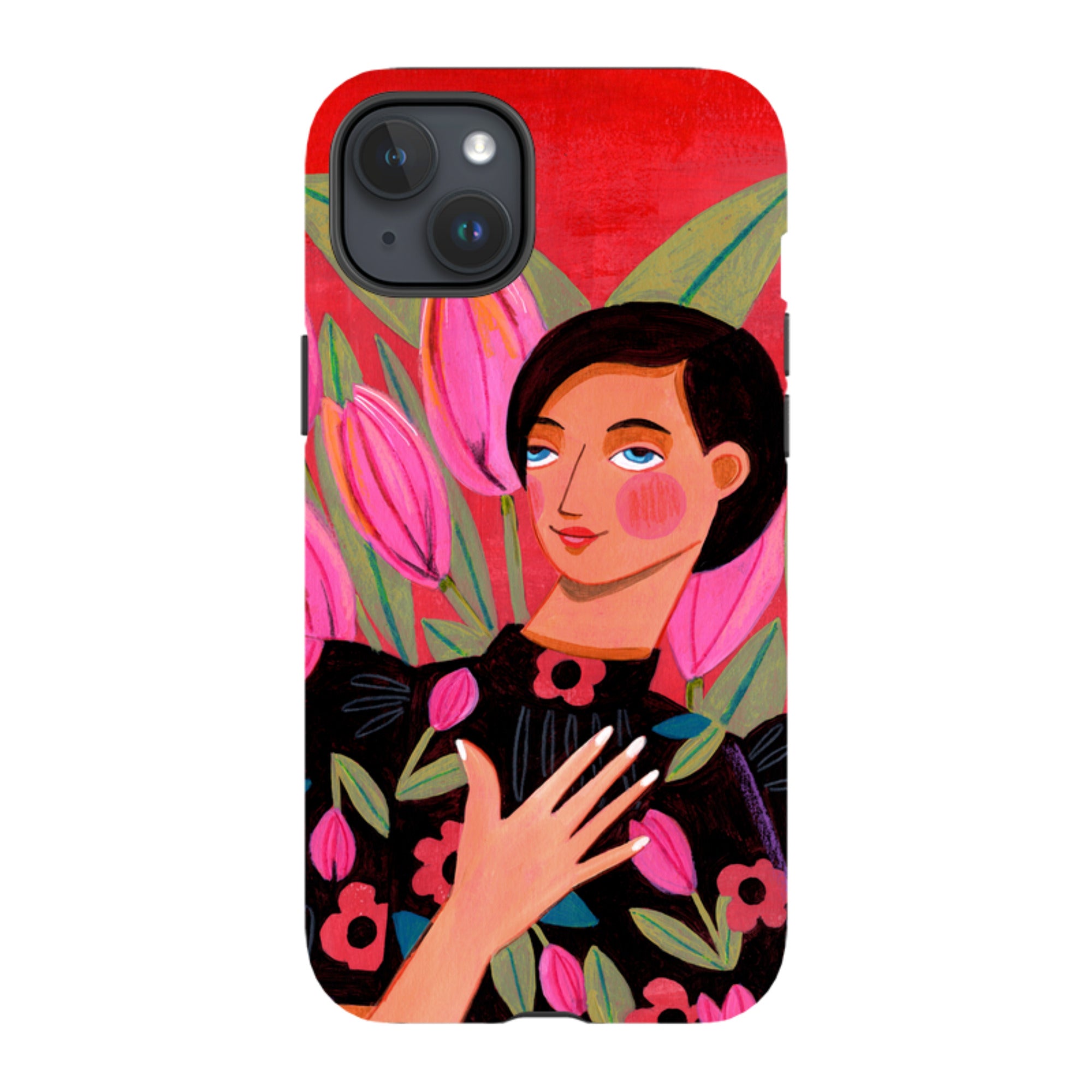 iPhone Tough Case - Tulip Woman By Caroline Bonne Muller