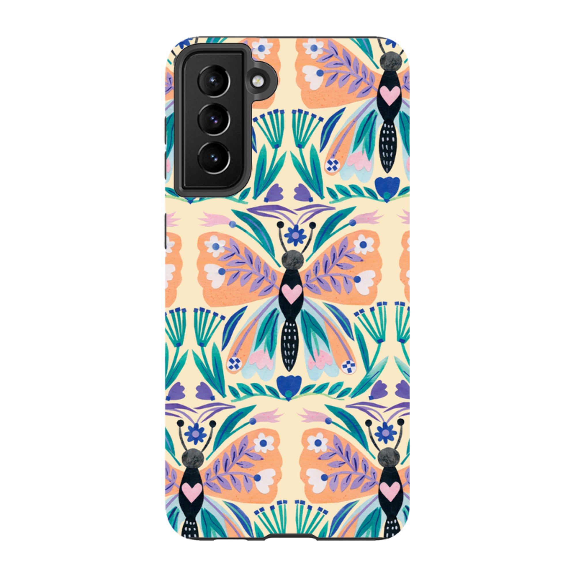 Samsung Tough Case - All Over Butterfly By Tracey English
