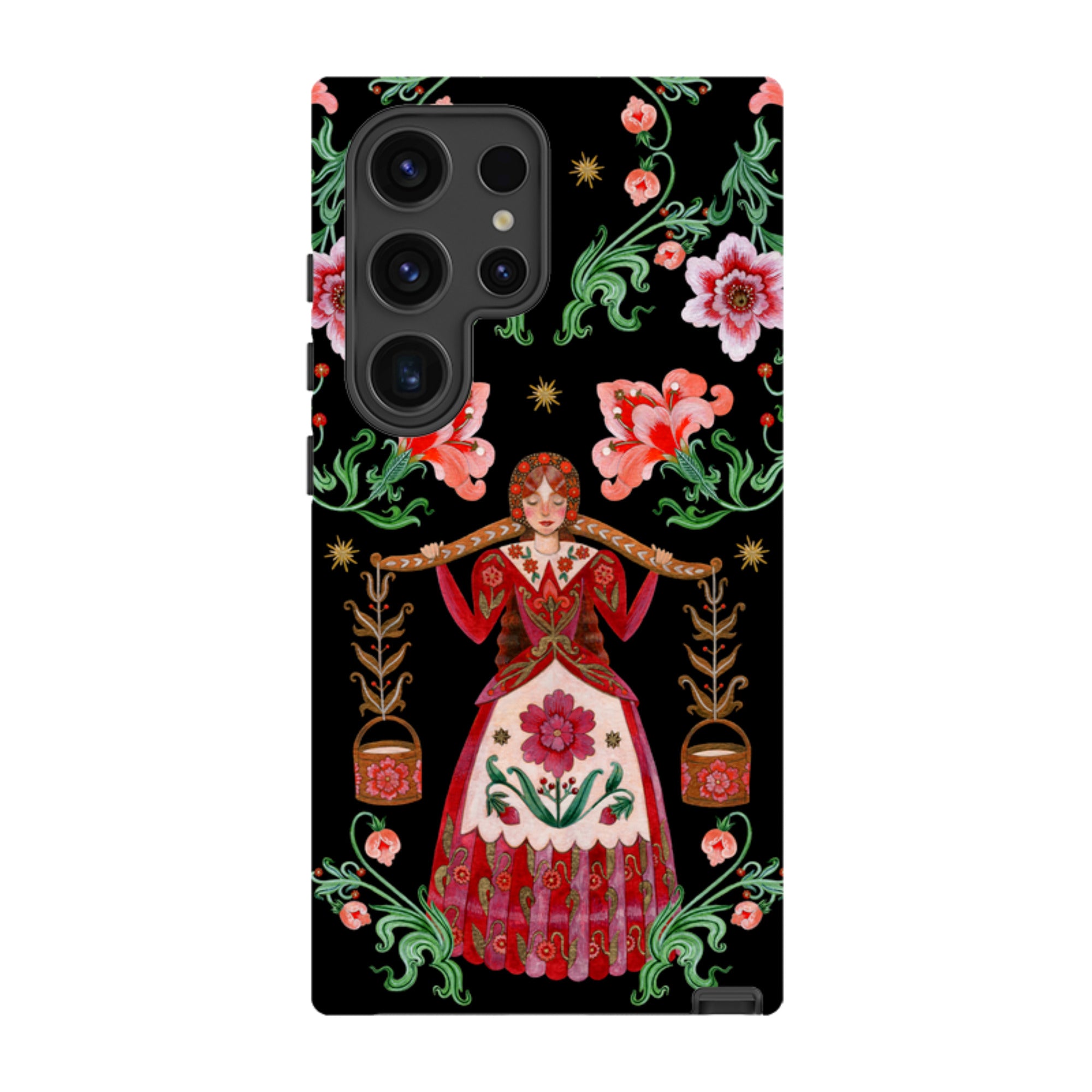Samsung Tough  Case - Eight Maids A Milking By Maria Matos