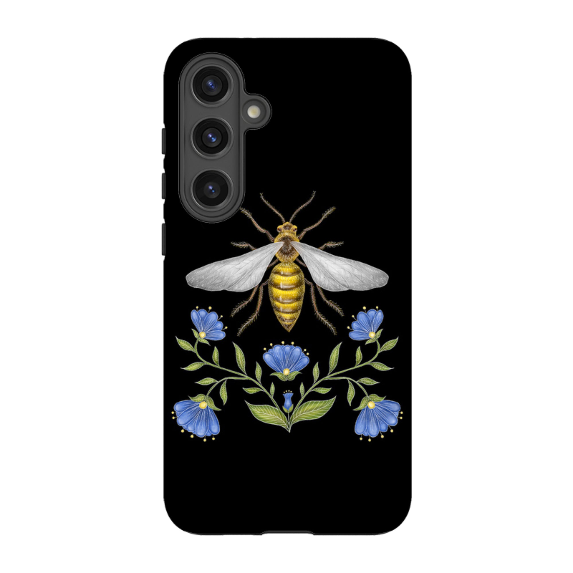 Samsung Tough Case - Wings Of Freedom Black By Catherine Rowe