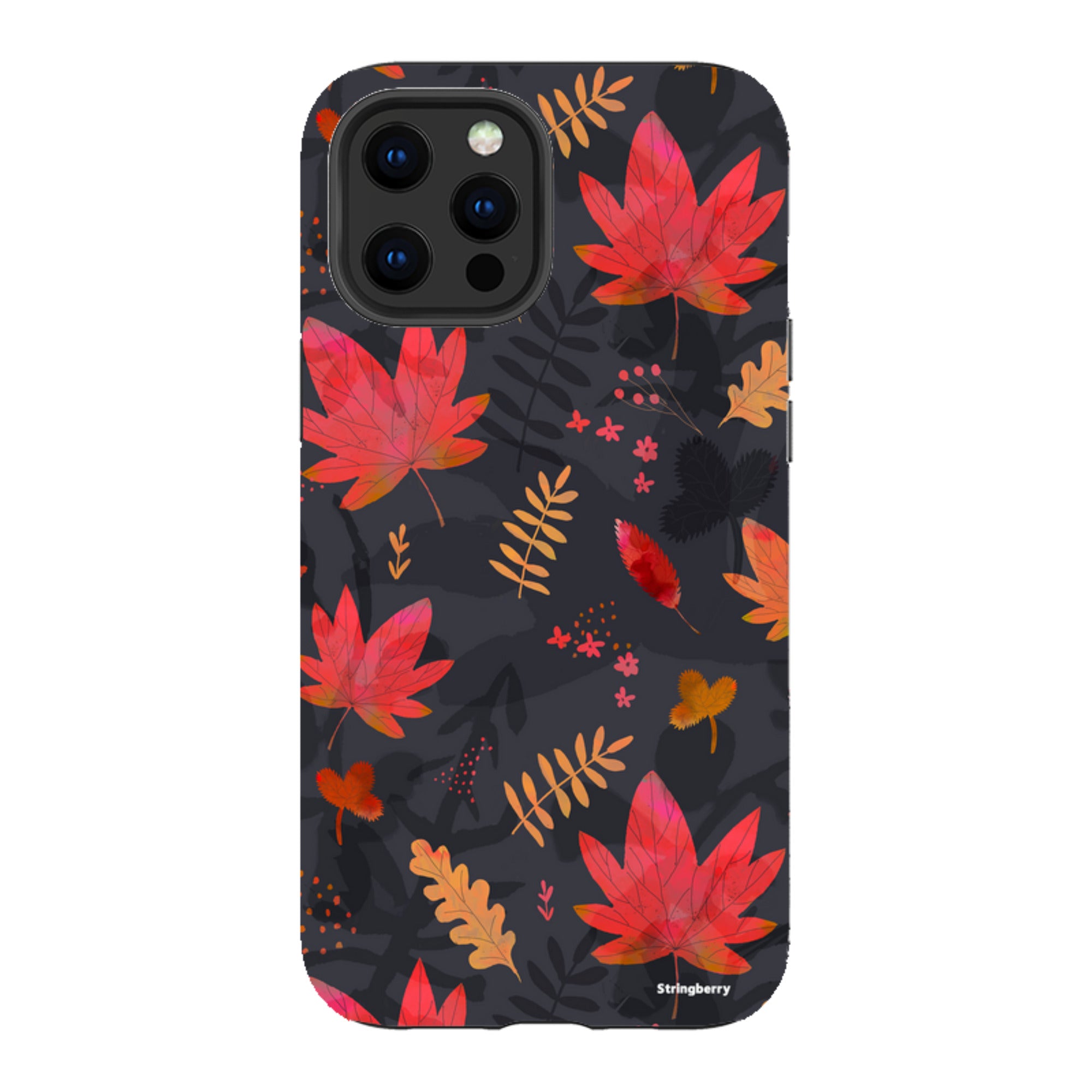iPhone Tough Case - Autumn Leaves Dark