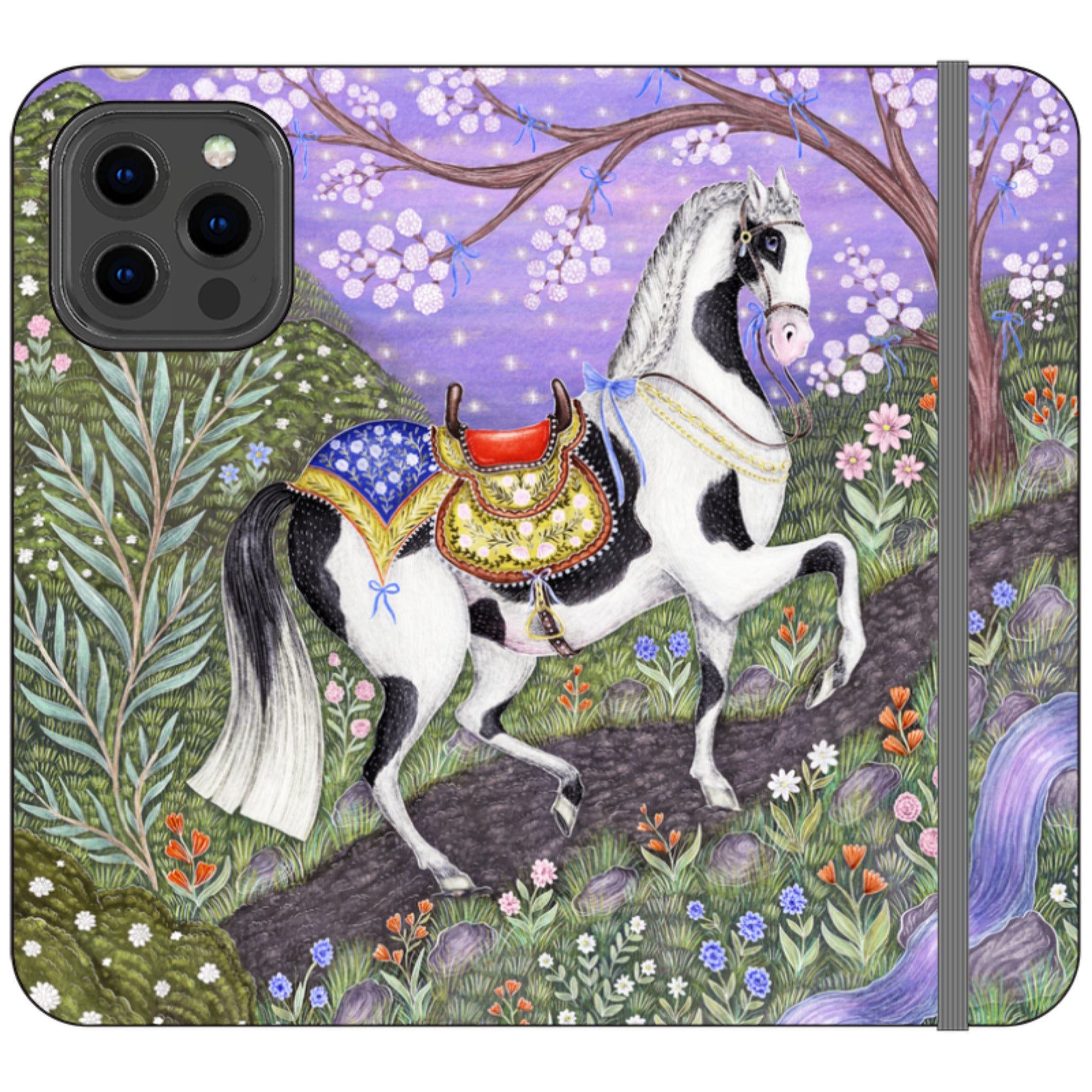 Sunset Steed Wallet Case By Catherine Rowe