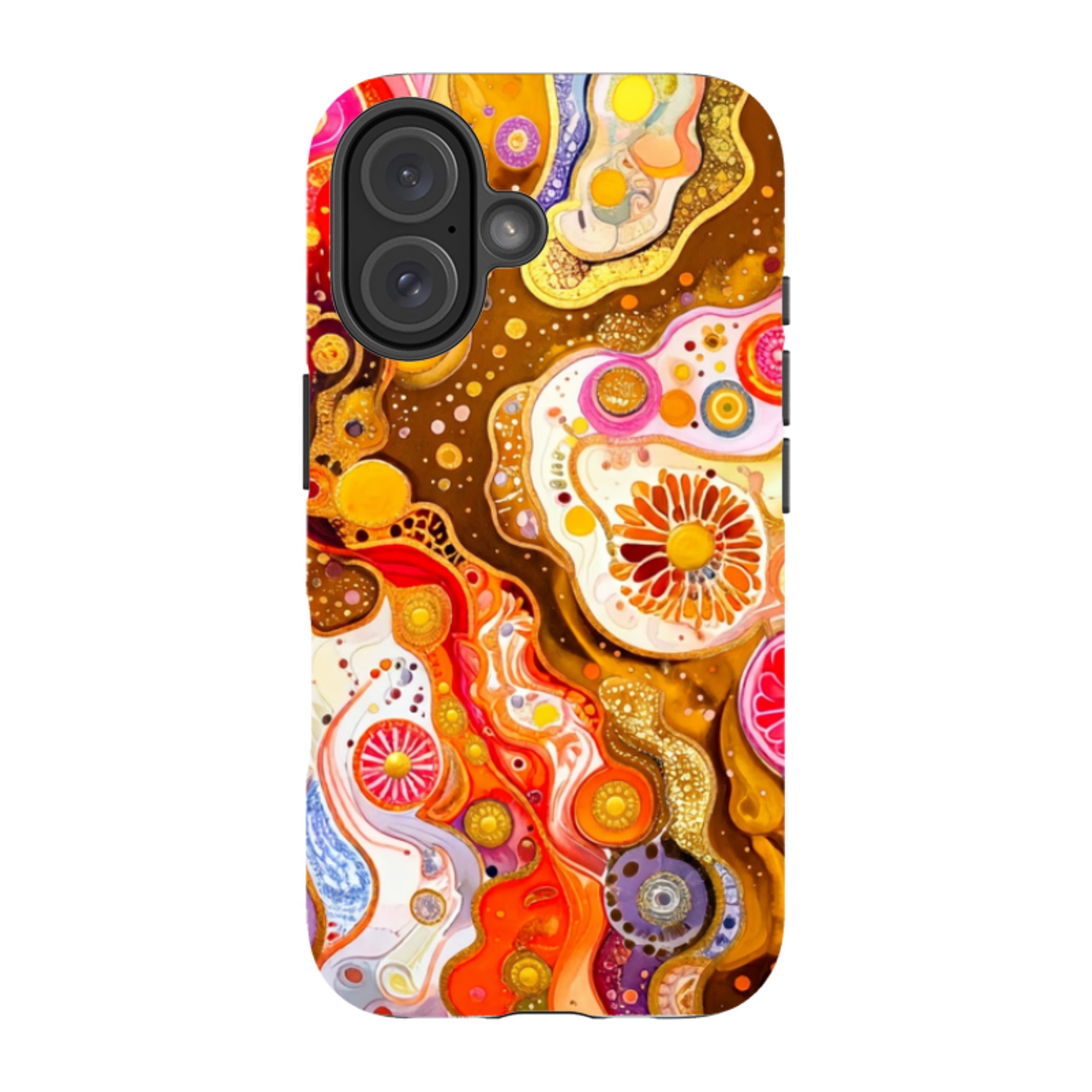 iPhone MagSafe Tough Case - Fire Marble
