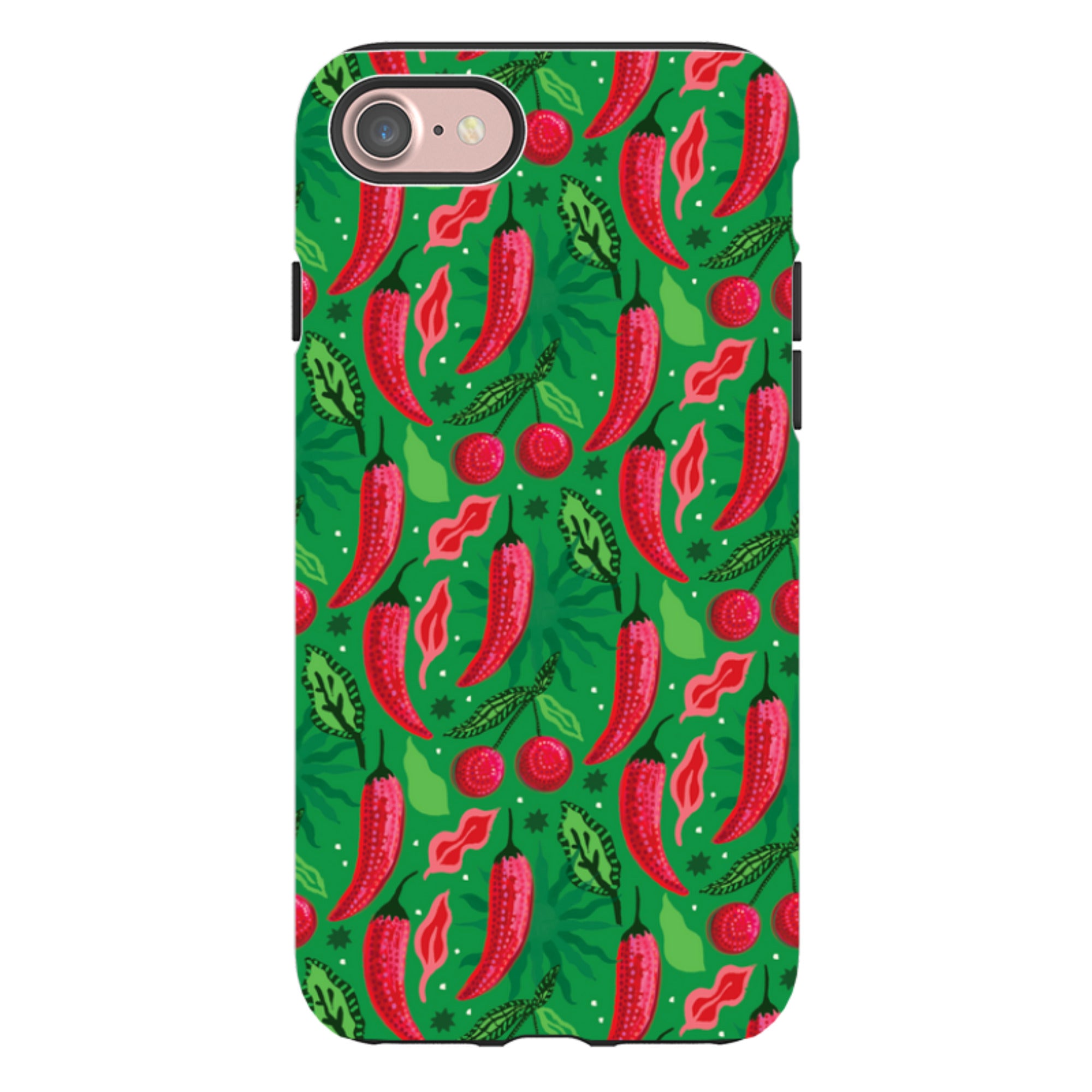 iPhone Tough Case - Chilli Cherry By Emma Frances Grant