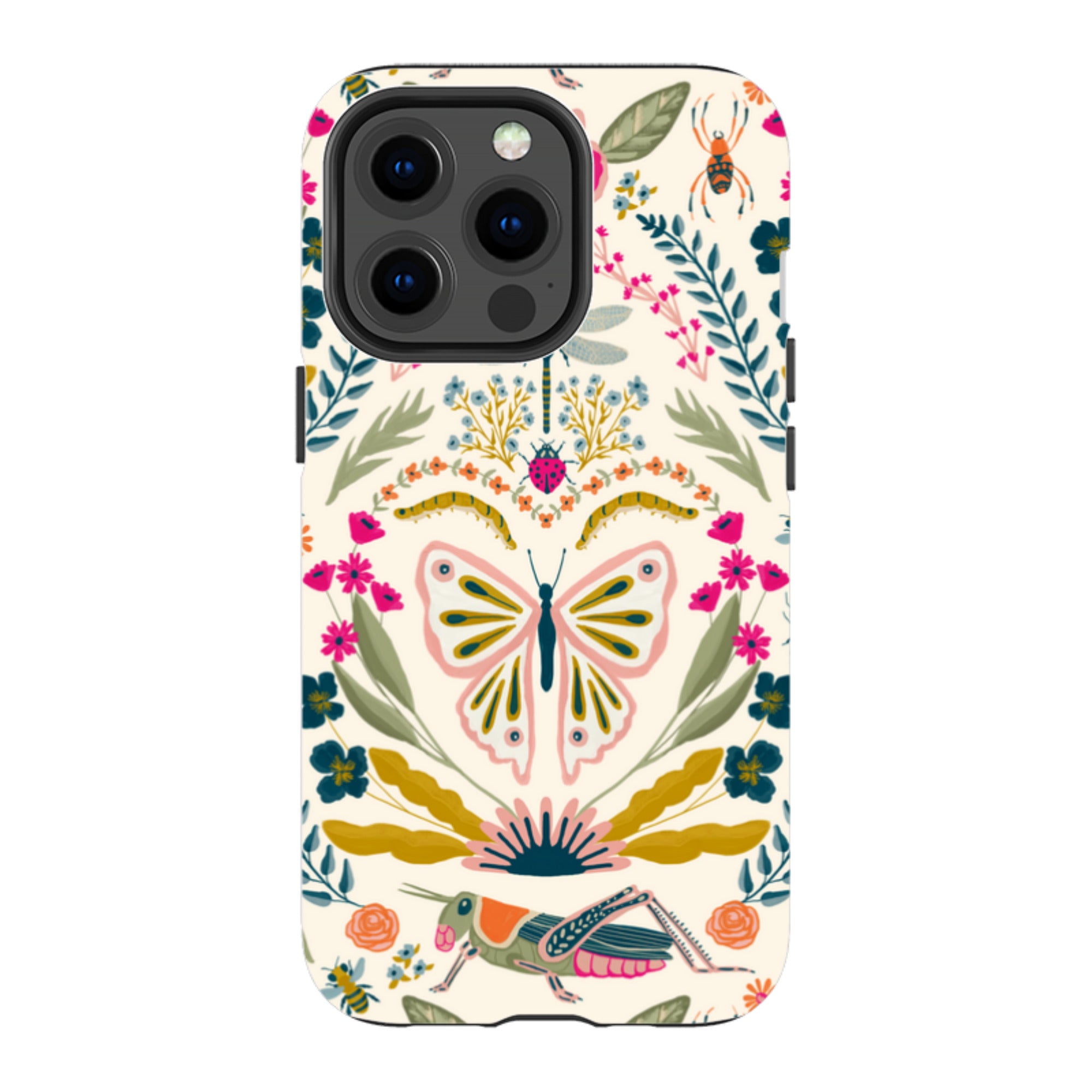 iPhone Case - Butterfly Floral By Abby Jacobs