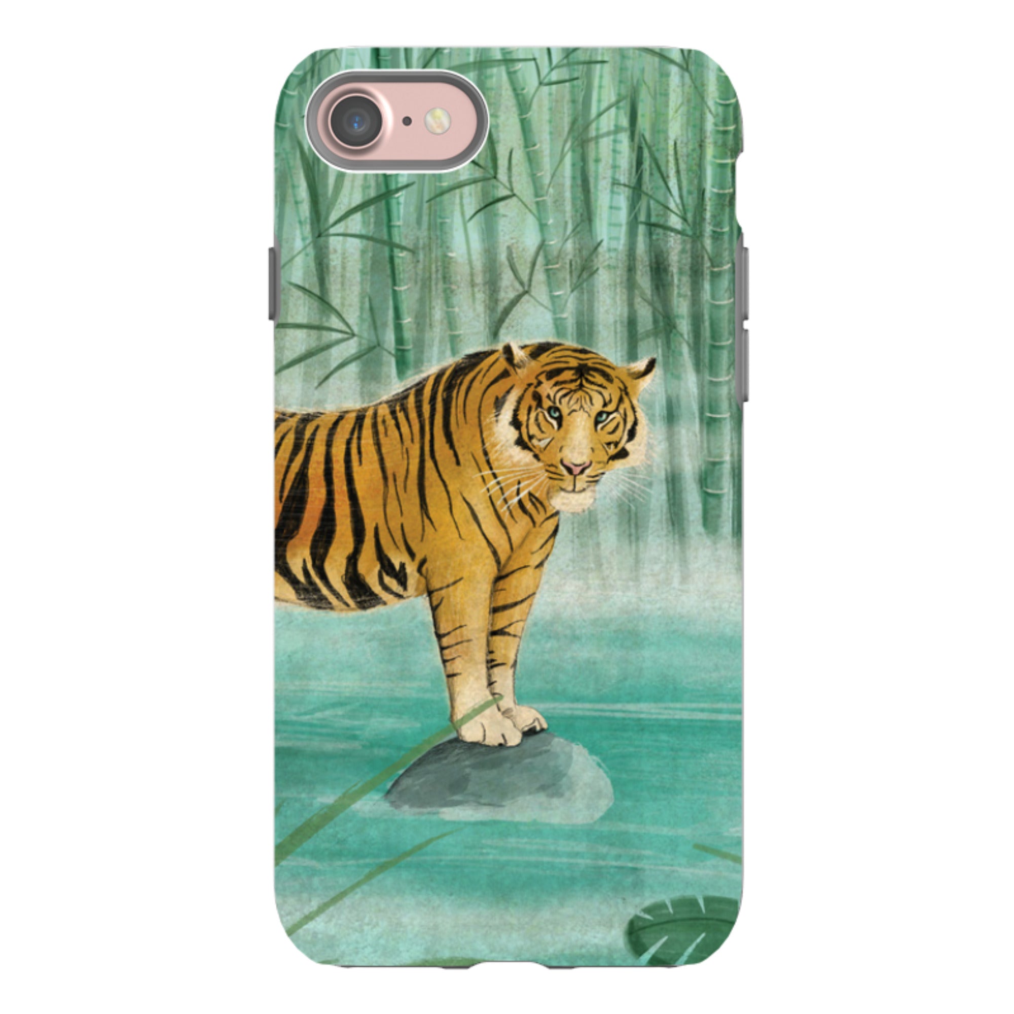 iPhone Tough Case - Tiger By Maja Lindberg