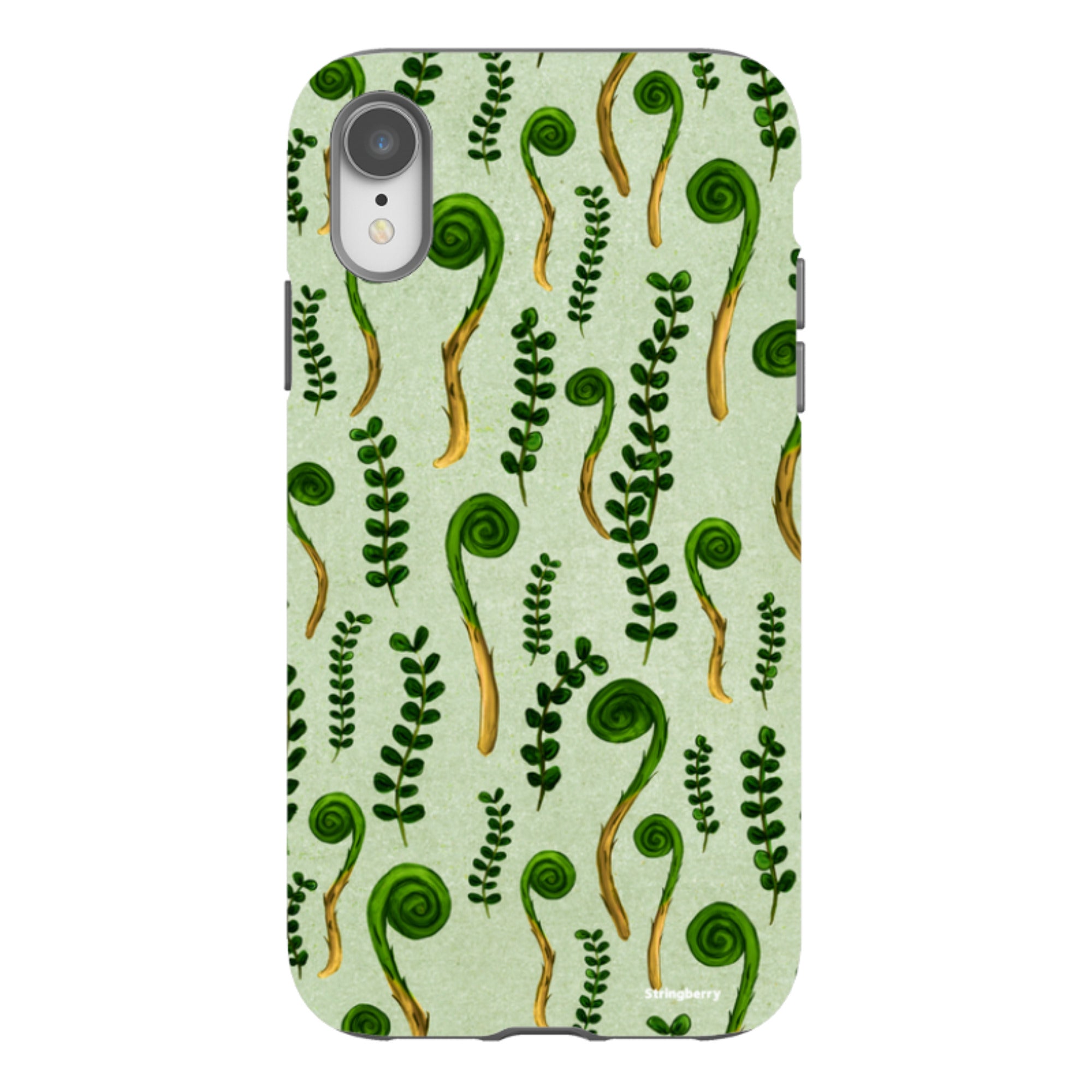 iPhone Tough Case - Fern Fronds By Katherine Quinn