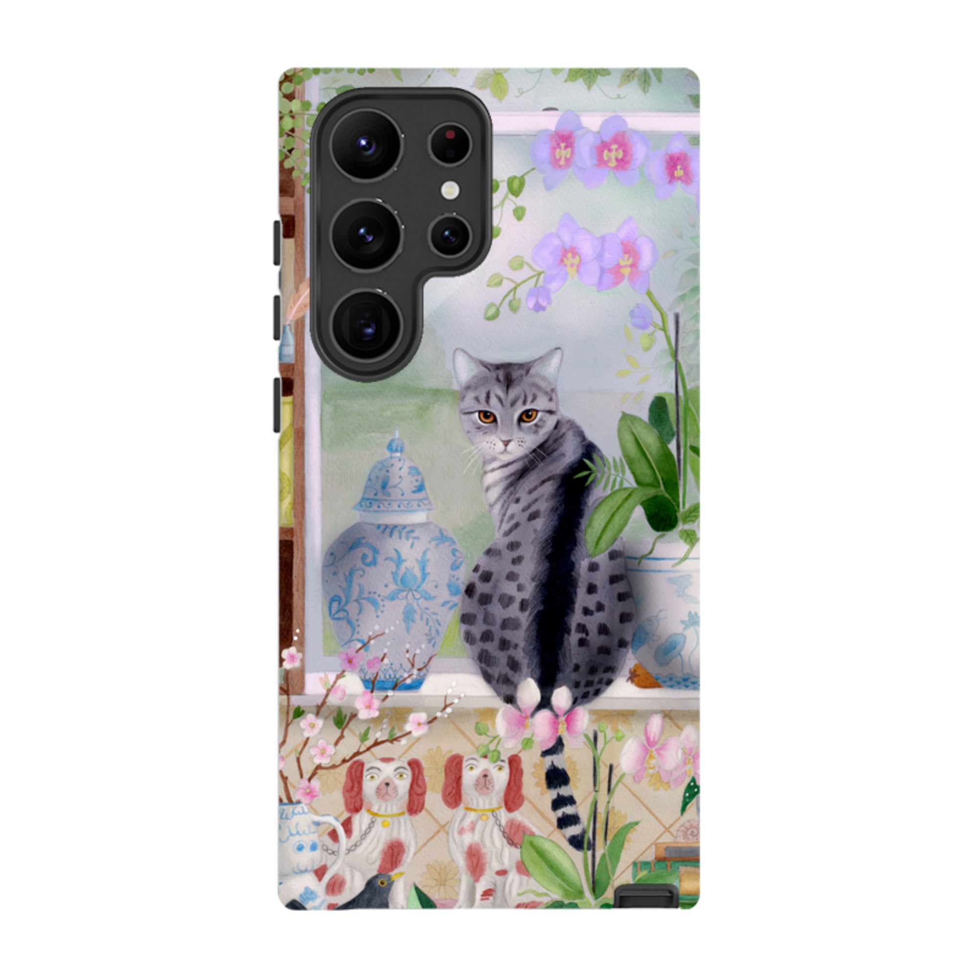 Samsung Tough Case - Cat In Window By Bex Parkin