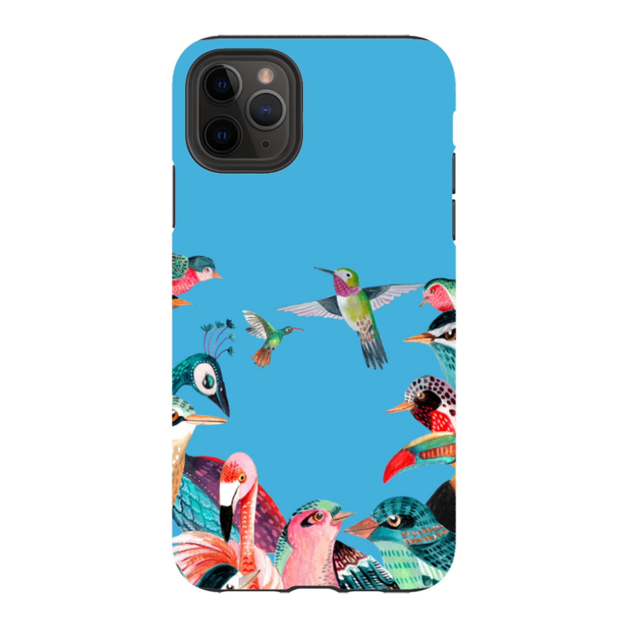 iPhone Tough Case - Blue Birds By Caroline Bonne Muller