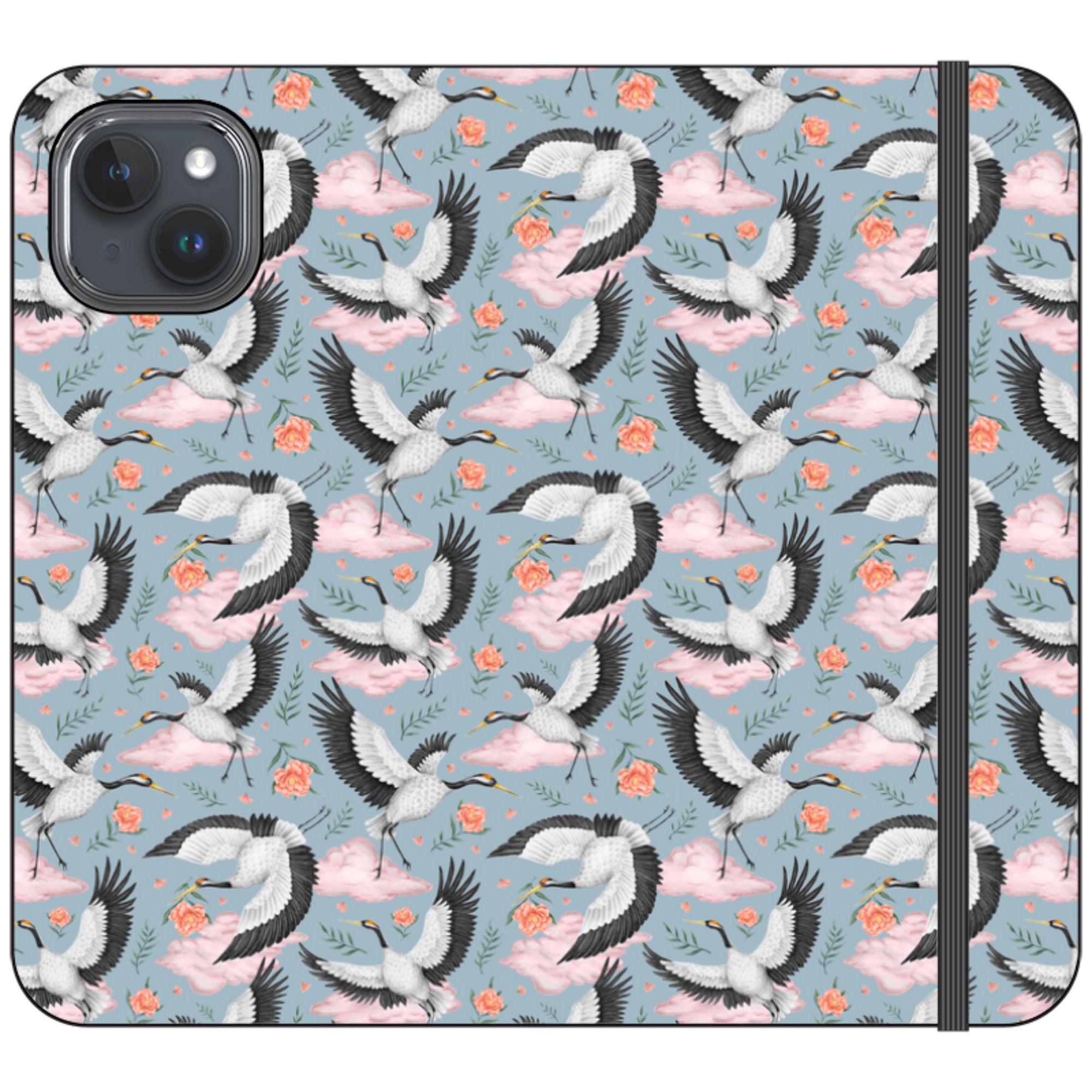 Flight of the Cranes Wallet Case By Catherine Rowe