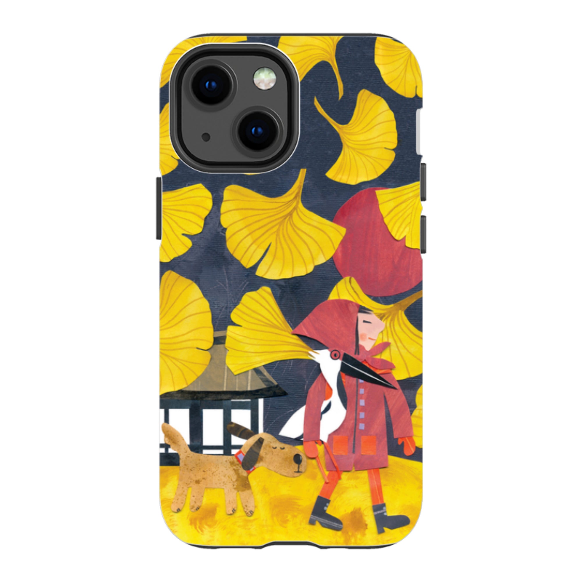 iPhone Tough Case - Ginko Leaves By Tracey English
