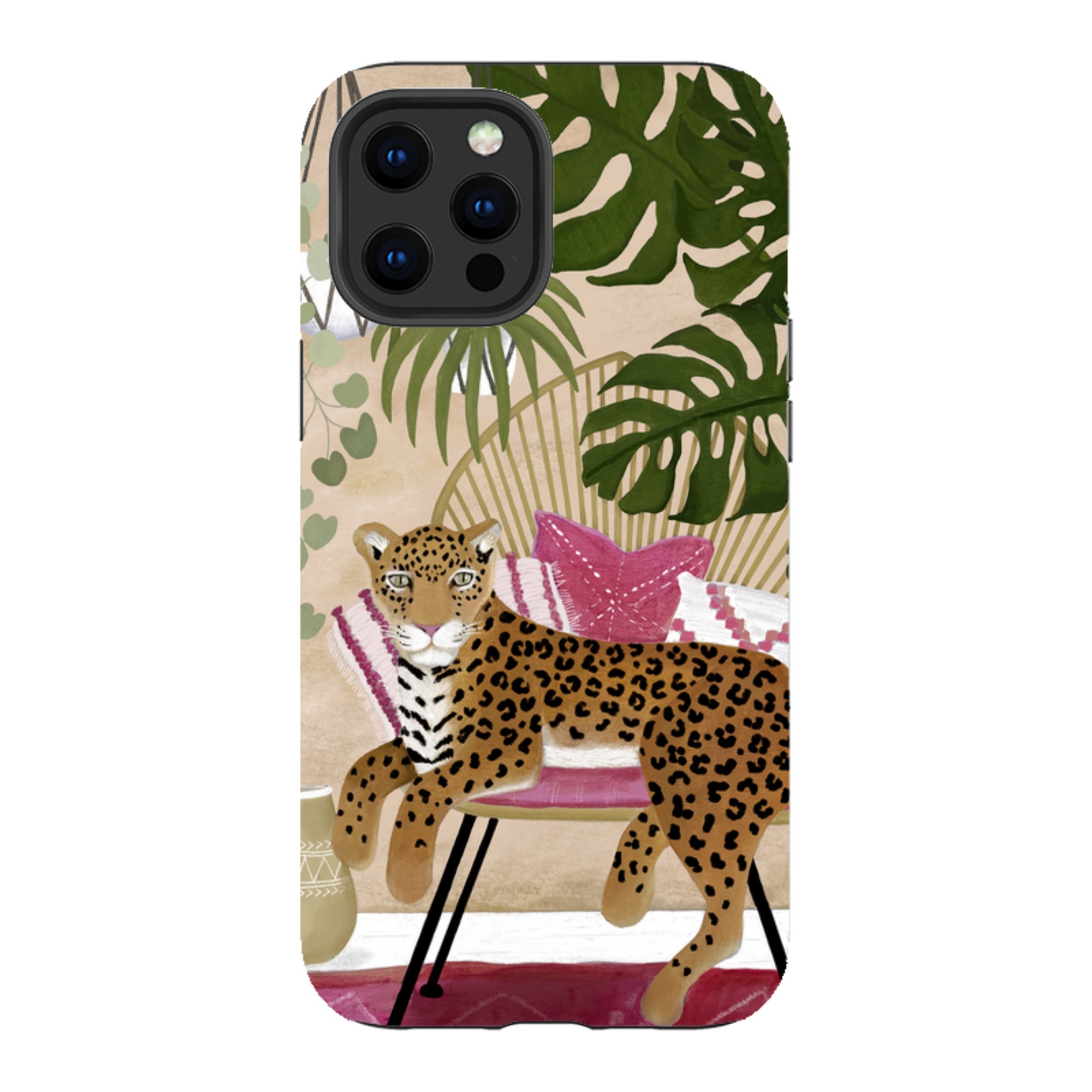iPhone Tough Case - Boho Leopard Cream By Bex Parkin
