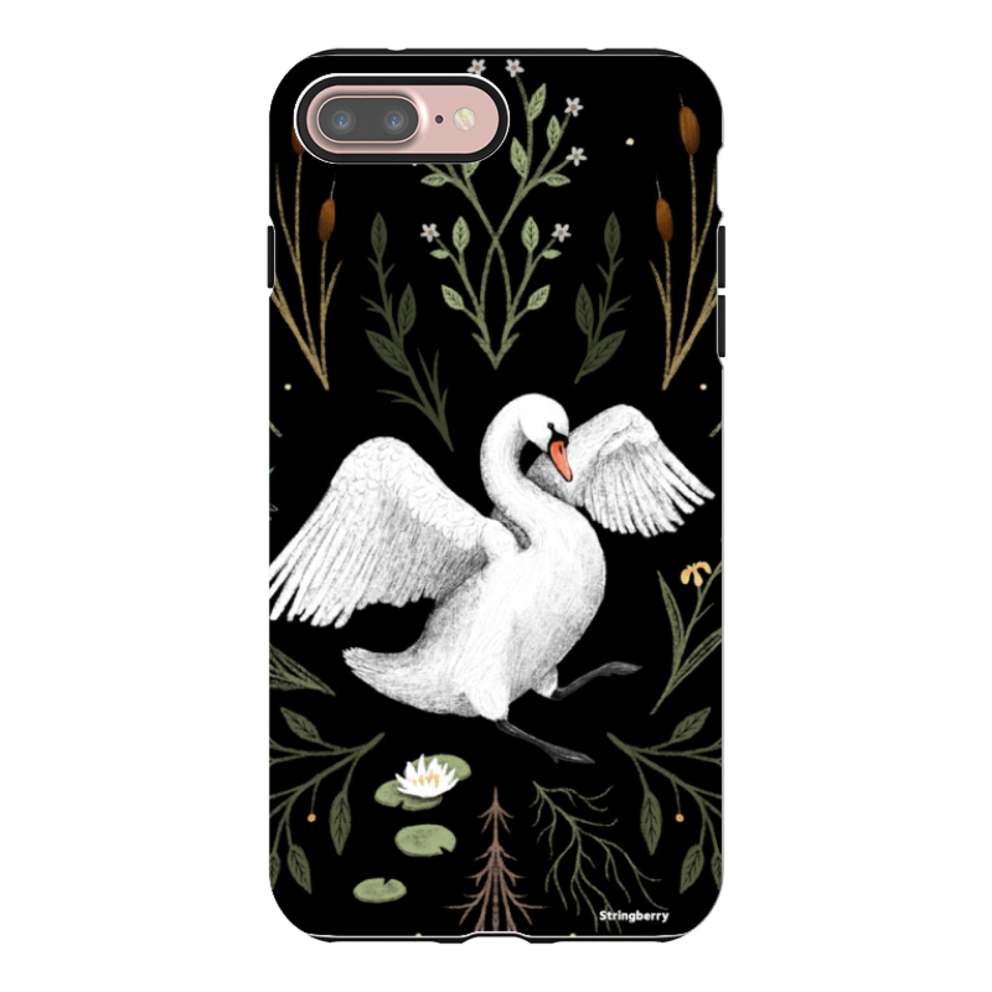 iPhone Tough Case - Swan By Anna Stead