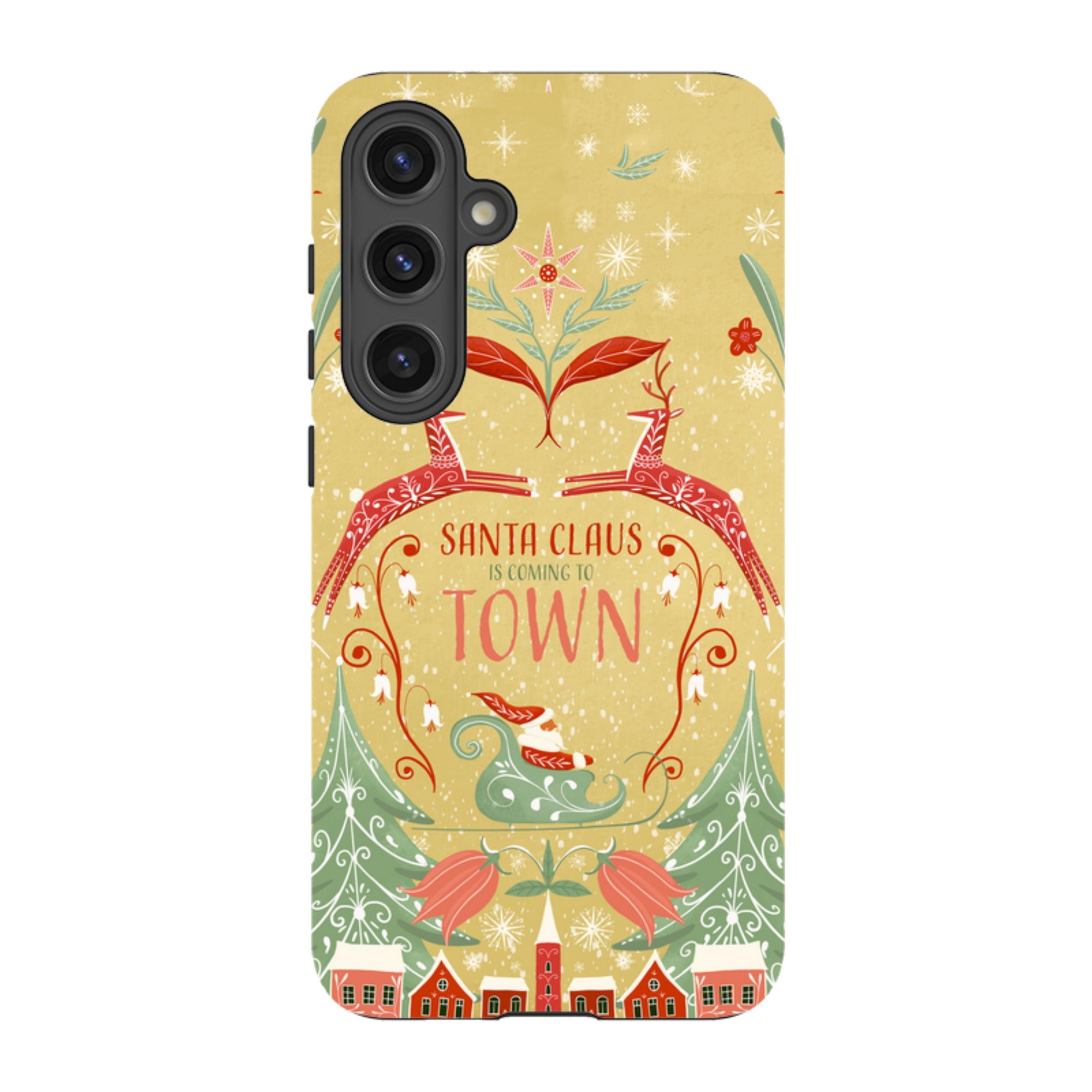 Samsung Tough Case - Santa Claus Is Coming To Town By Maja Lindberg