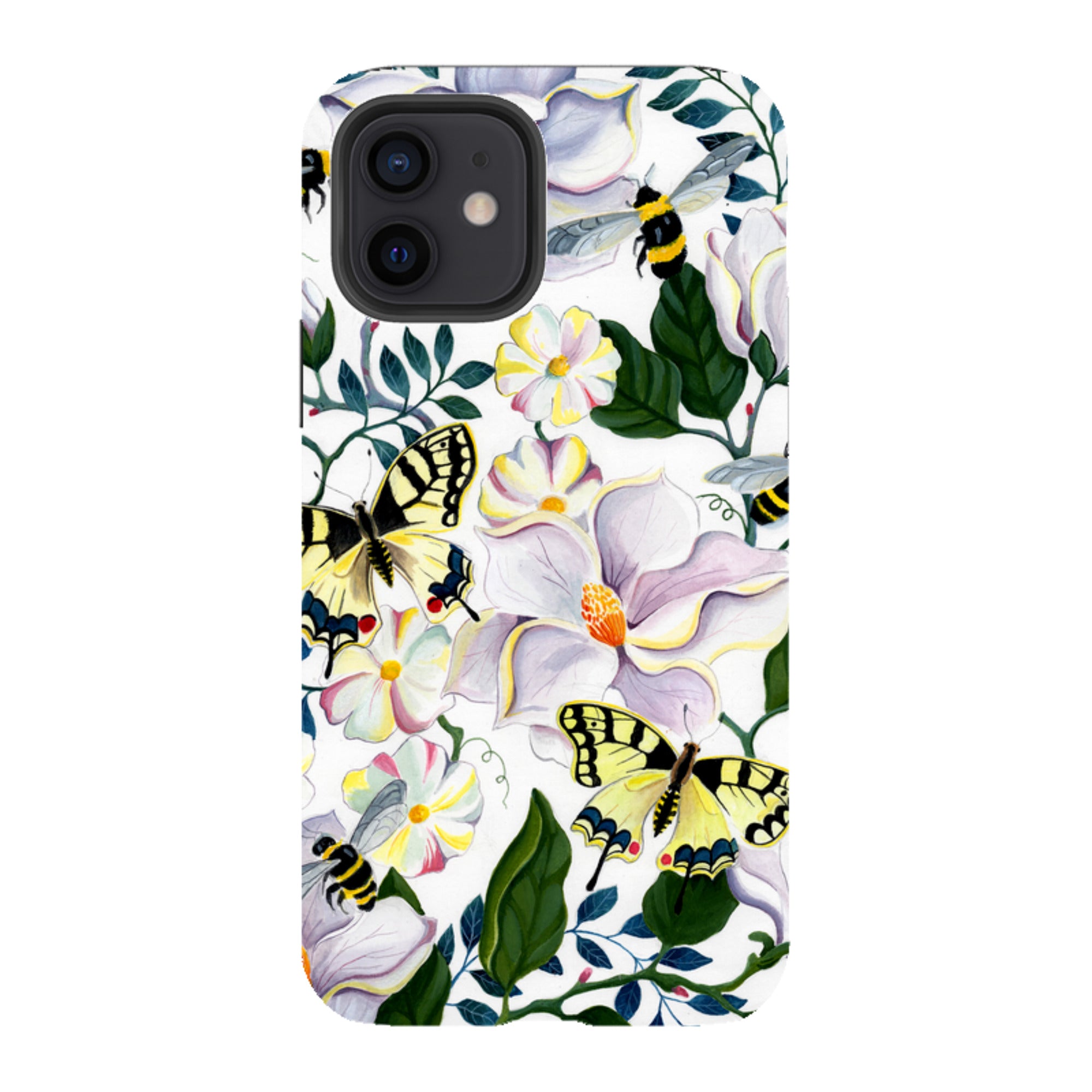 iPhone Tough Case - Bees And Magnolia By Bex Parkin