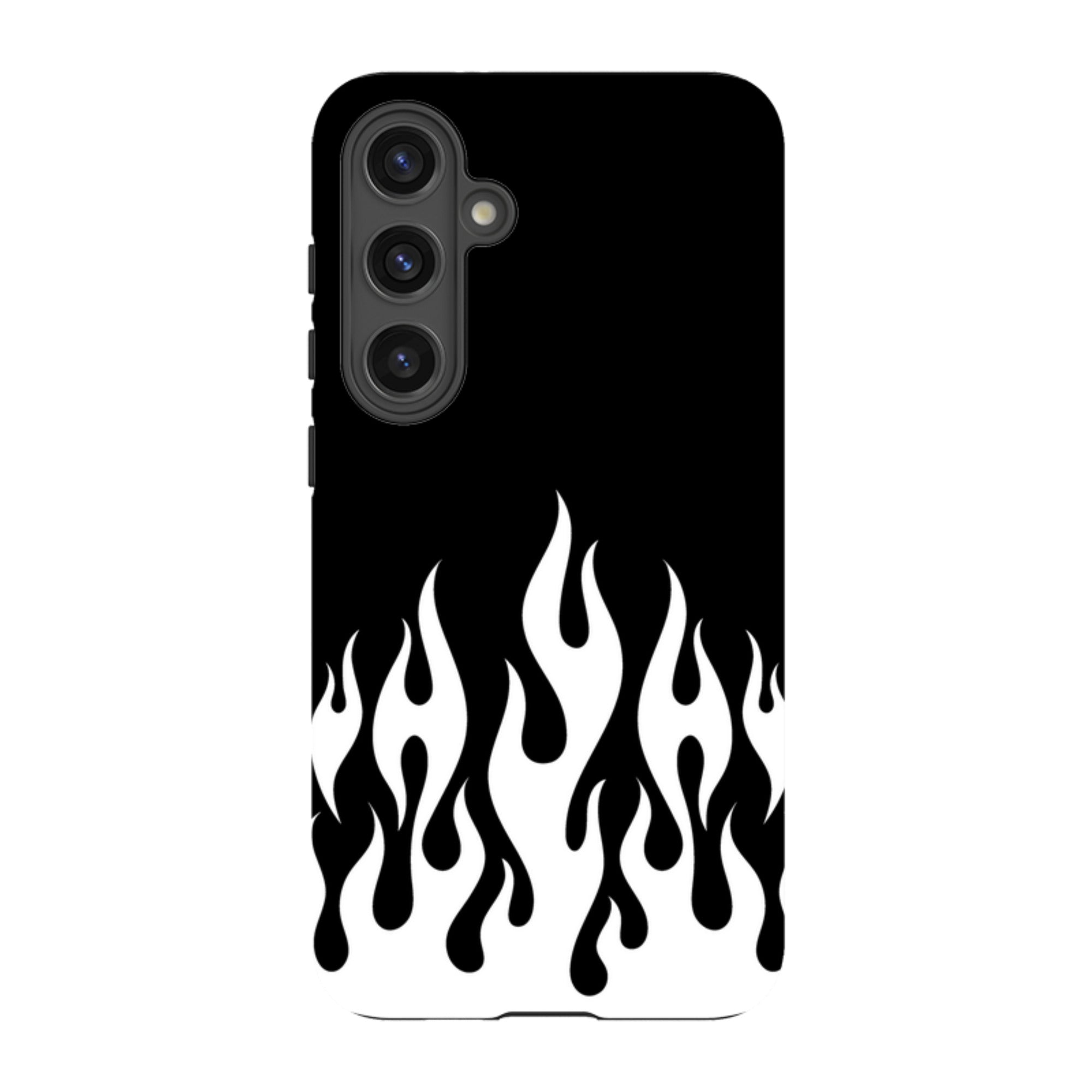 Samsung Tough Case - White Flames