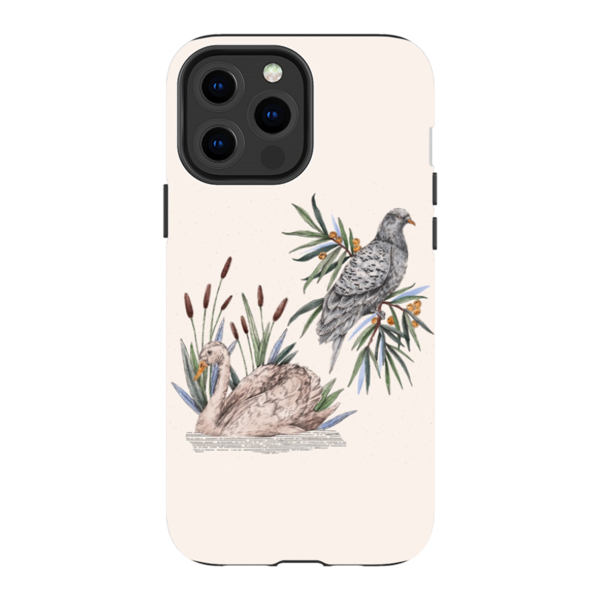 iPhone Tough Case - Swan Pigeon By Jade Mosinski