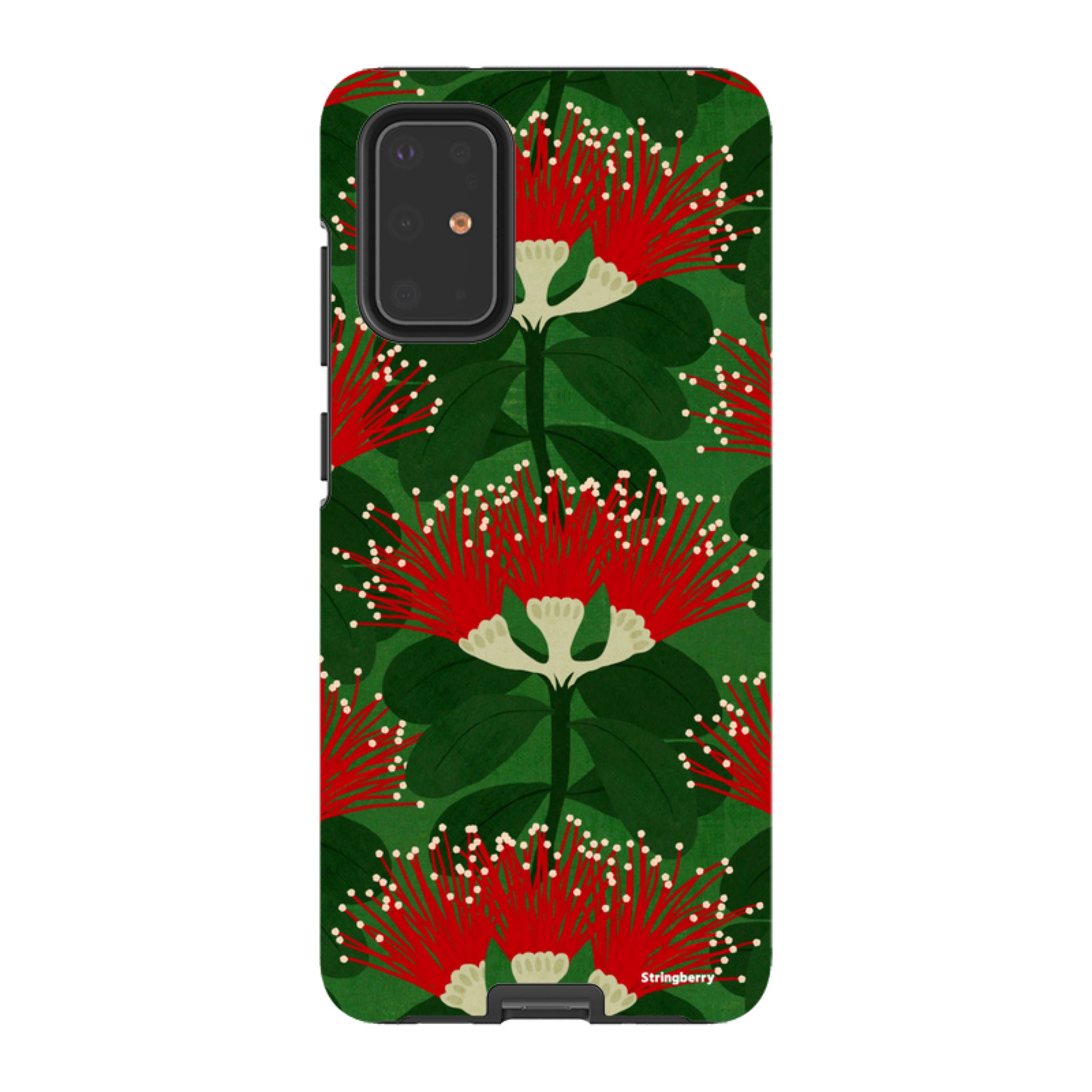 Samsung Tough Case - Pohutukawa Green And Red By Katherine Quinn